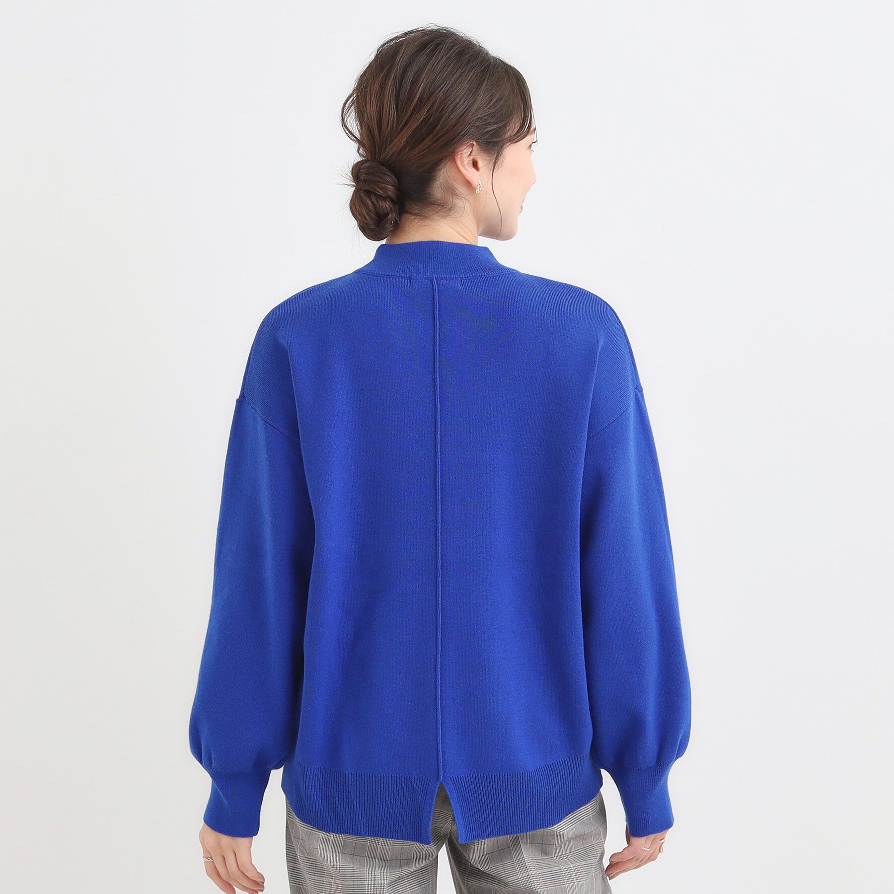 SHOO･LA･RUE「【洗える/毛玉レス】表面がきれいなハイネックバックスリットニット」|ニット・セーター|