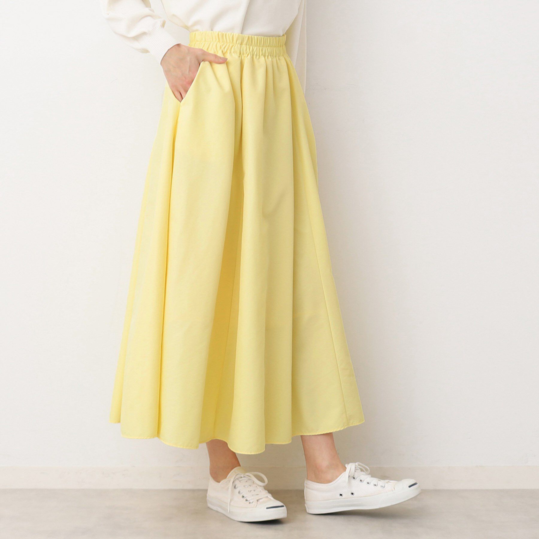 Dessin「【ウエストゴム・洗える】タックギャザースカート（S～L）」|スカート|