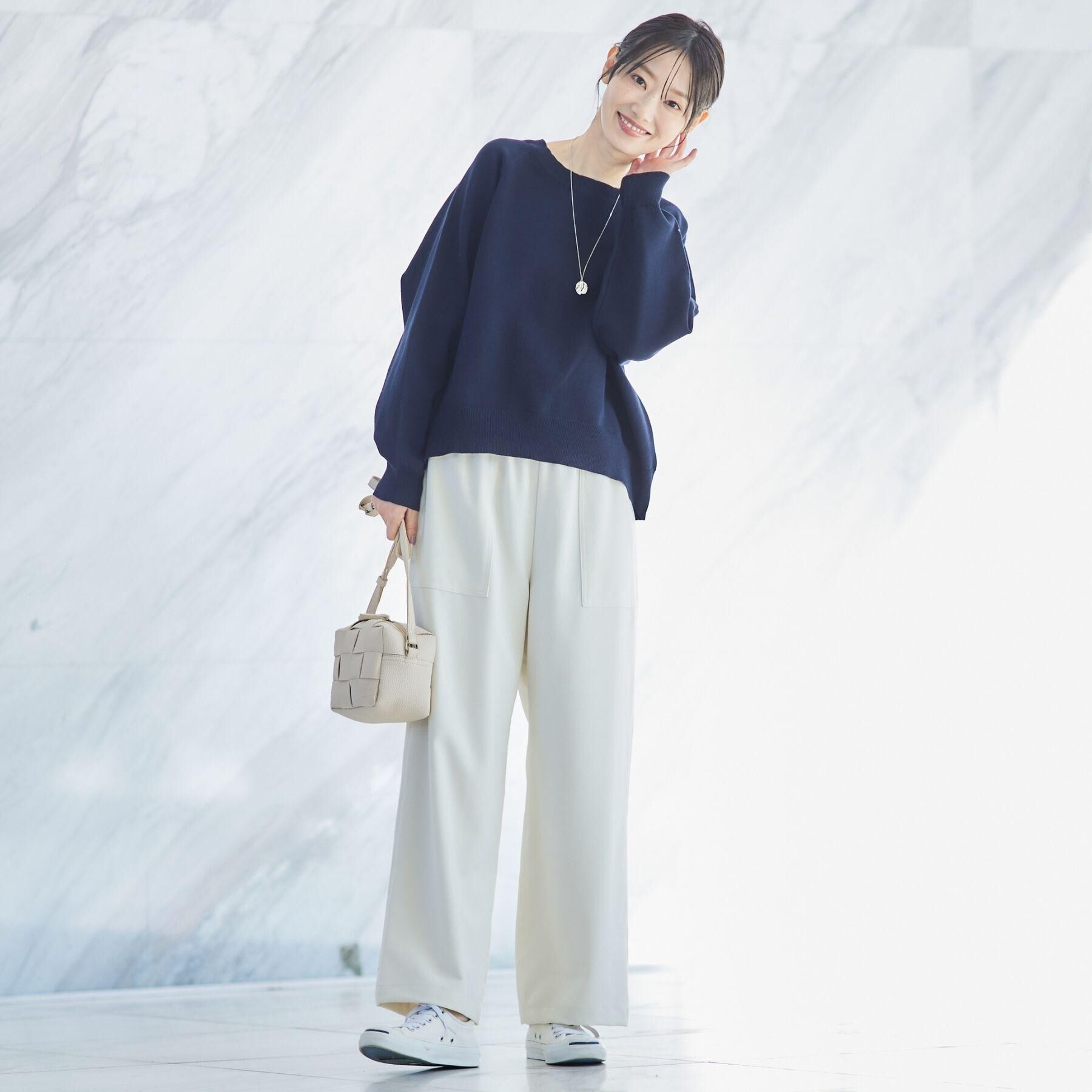 Dessin「【洗える】スウェットライクニット」|ニット・セーター|