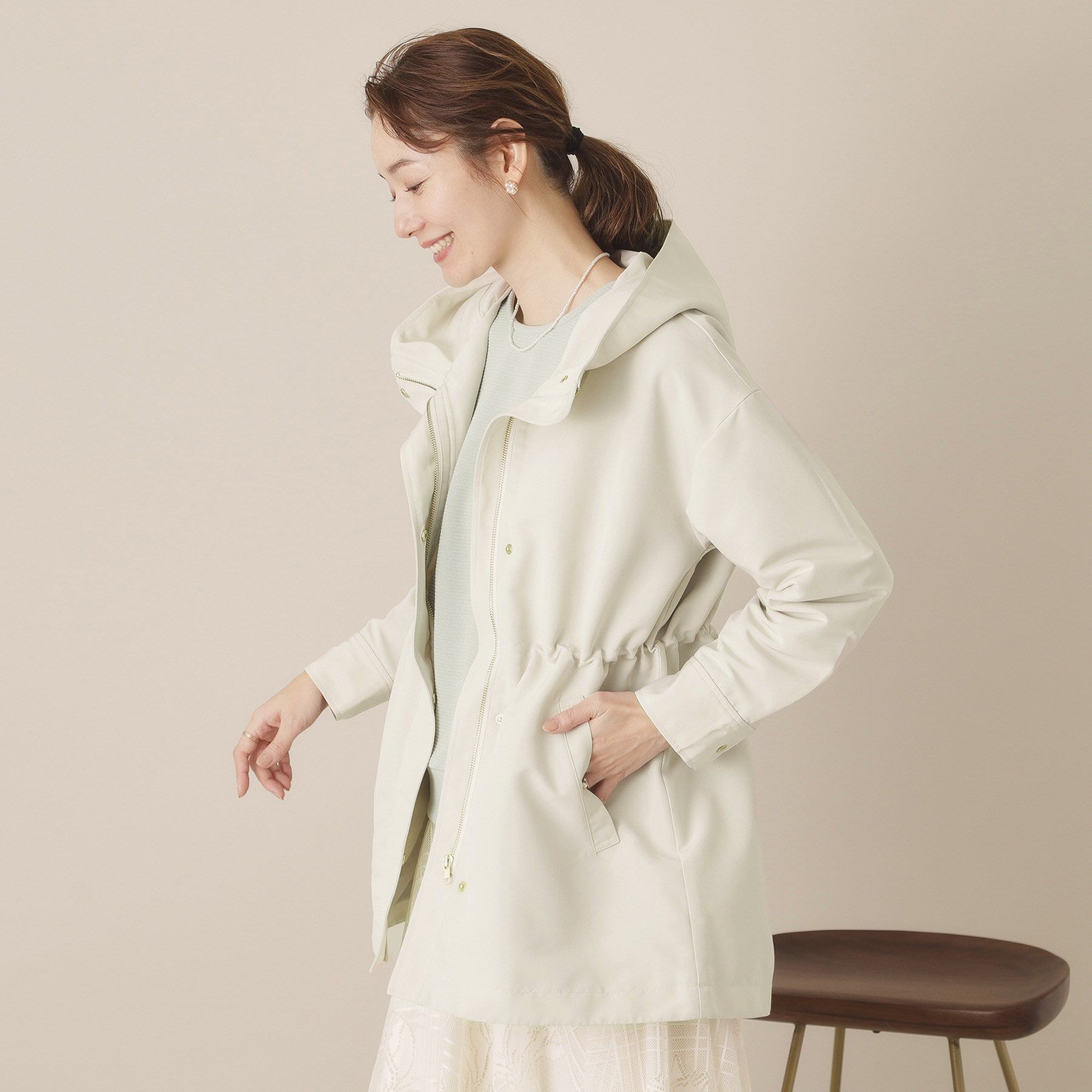 ITS&rsquo;DEMO「【花粉防止／撥水／手洗い可】ミディアム丈マウンテンパーカー」|その他|