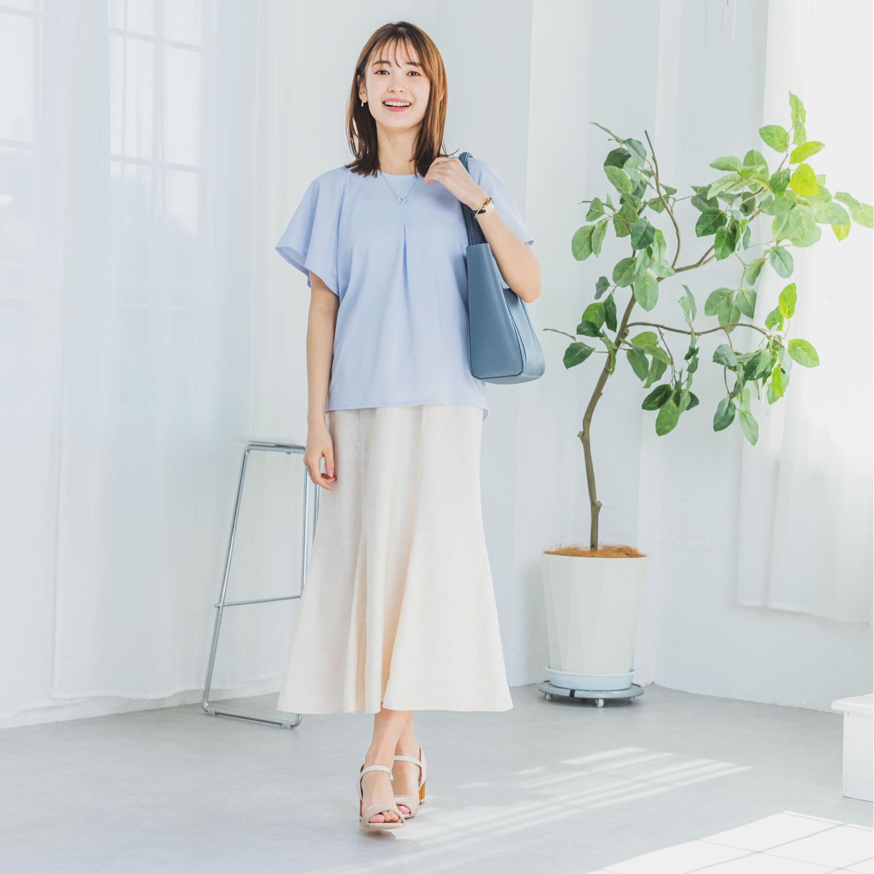 ITS&rsquo;DEMO「【吸水速乾／洗濯機OK／洗濯後しわになりにくい】カットミラノタックプルオーバー」|Tシャツ・カットソー|