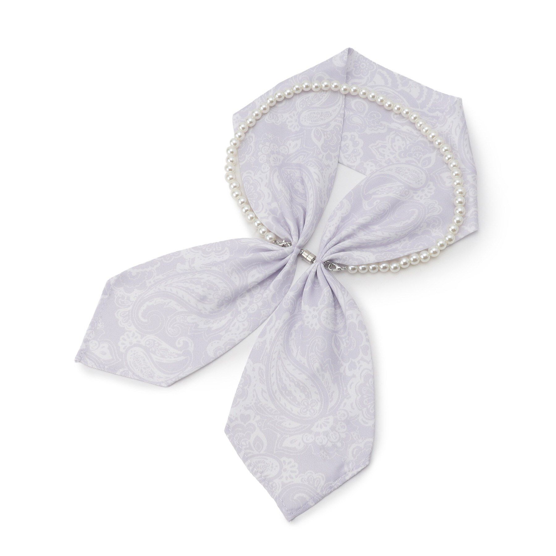 ITS&rsquo;DEMO「【簡単着脱／手洗い可】パール調付マグネットスカーフ」|バンダナ・スカーフ|ピンク(192)