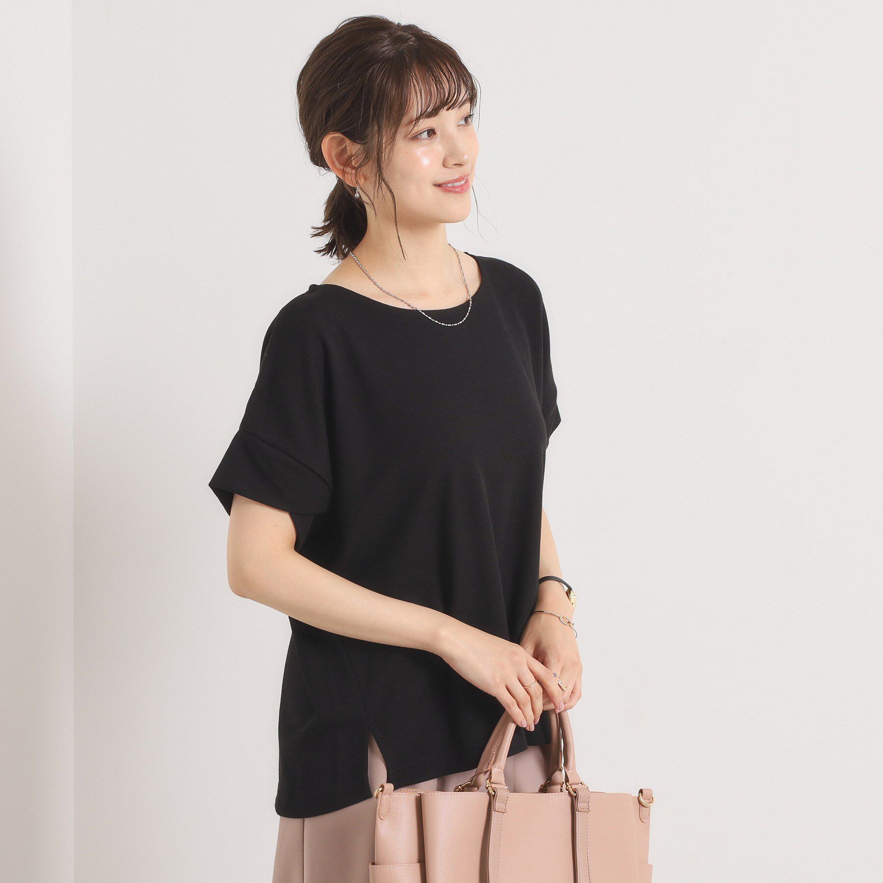 ITS&rsquo;DEMO「【接触冷感／吸水速乾／洗濯機OK】サカリバ袖タックプルオーバー」|Tシャツ・カットソー|