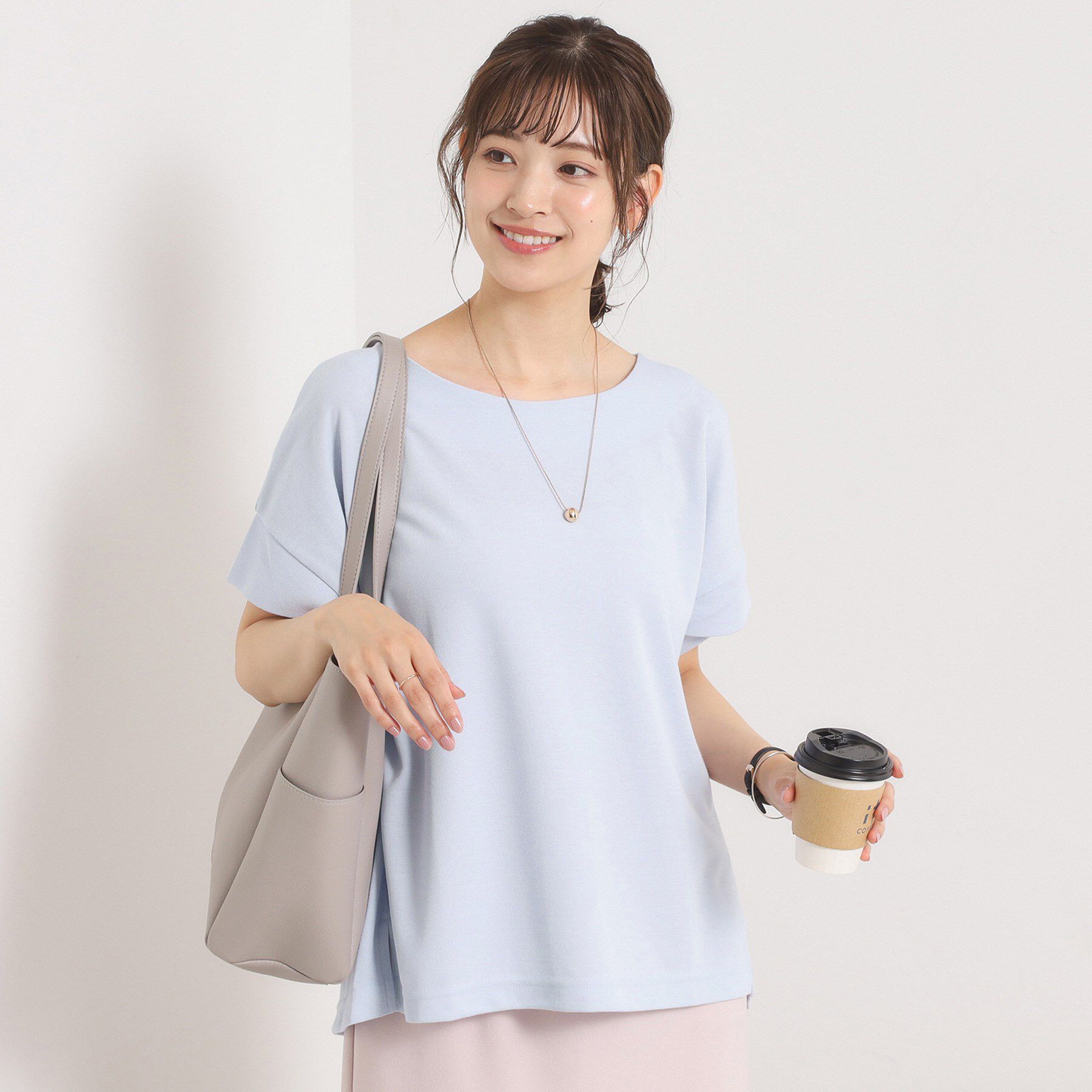 ITS&rsquo;DEMO「【接触冷感／吸水速乾／洗濯機OK】サカリバ袖タックプルオーバー」|Tシャツ・カットソー|