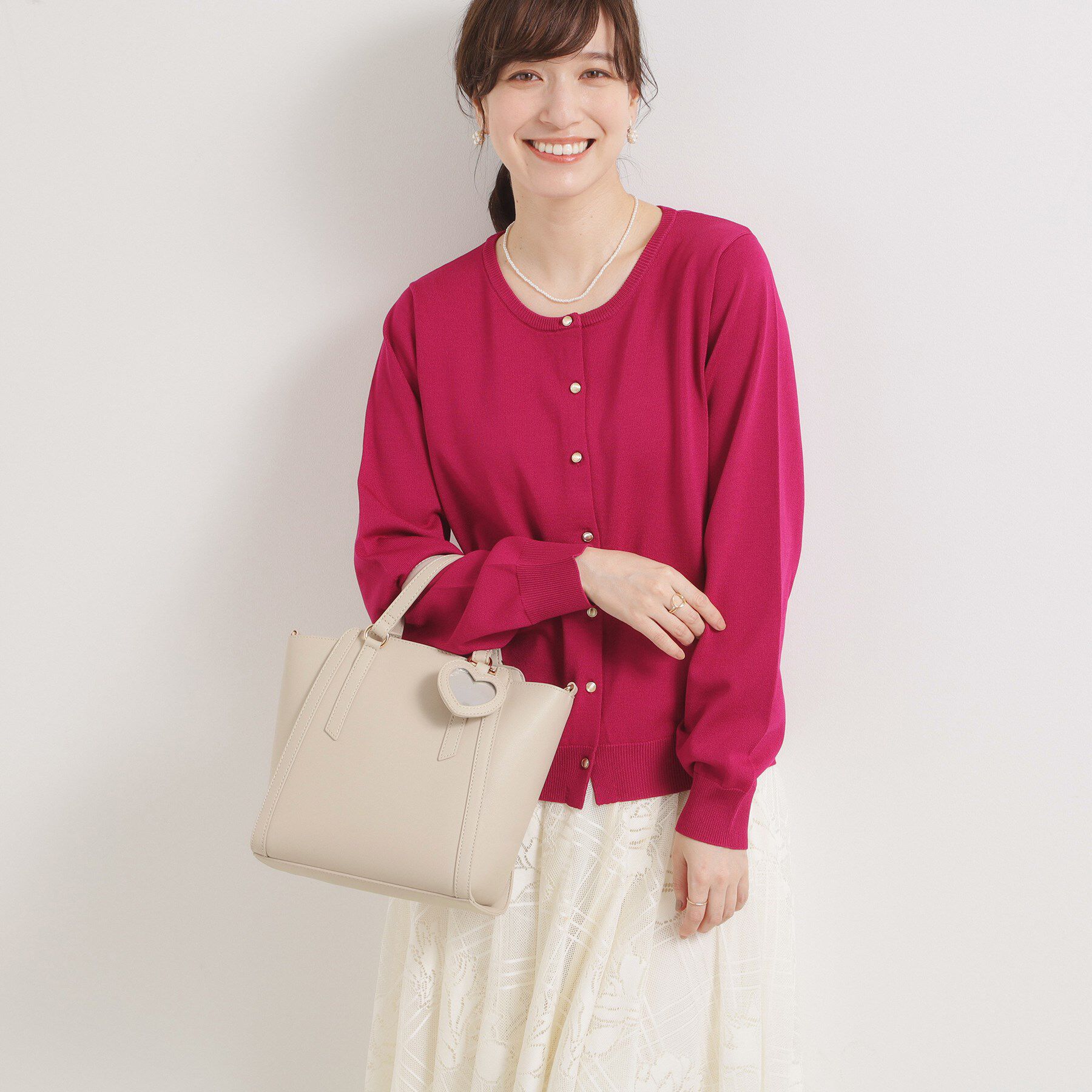 ITS&rsquo;DEMO「ミラーチャーム付き2WAYトート」|ハンドバッグ|