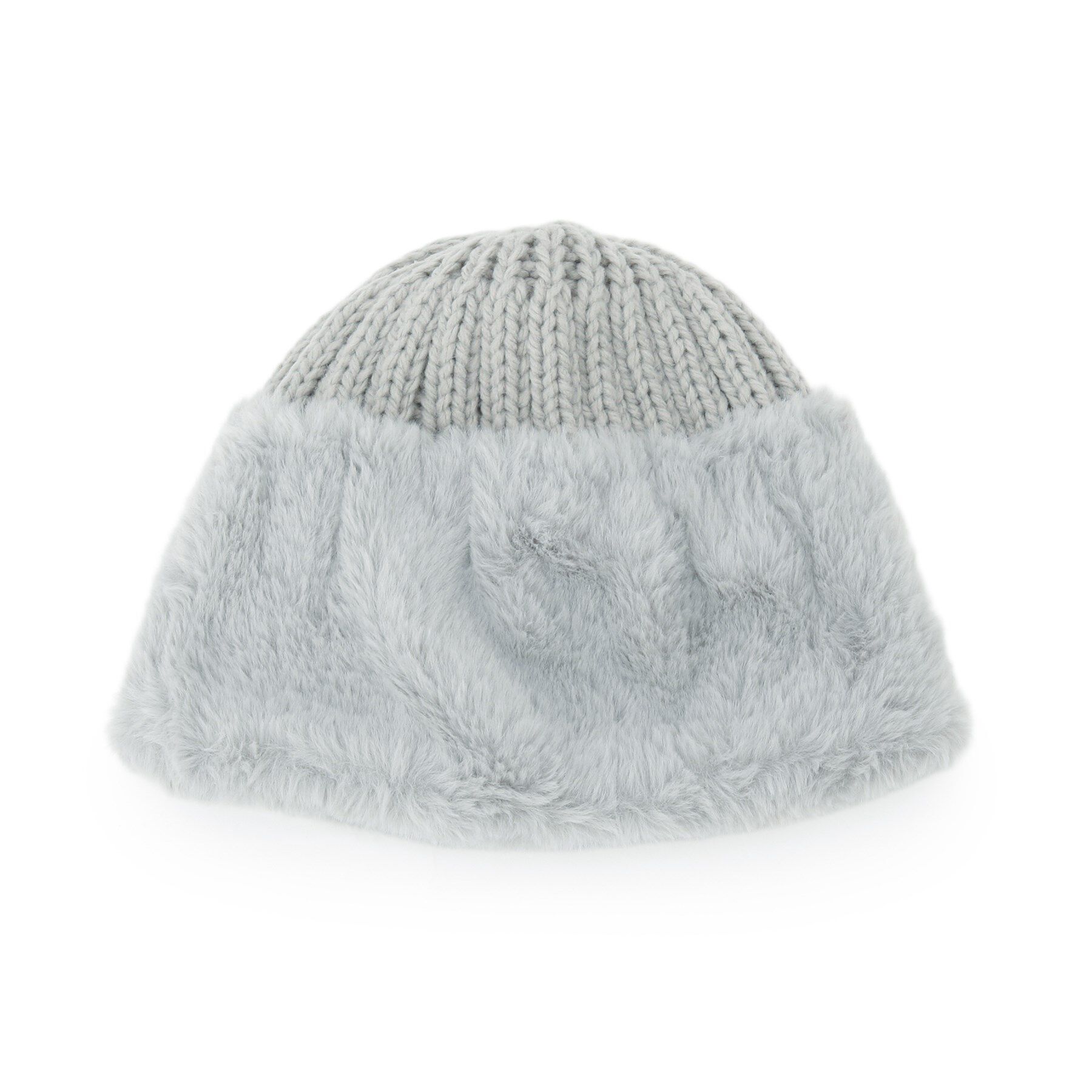 ITS&rsquo;DEMO「ファートーク風ニットワッチ」|ニット帽|ライトグレー(011