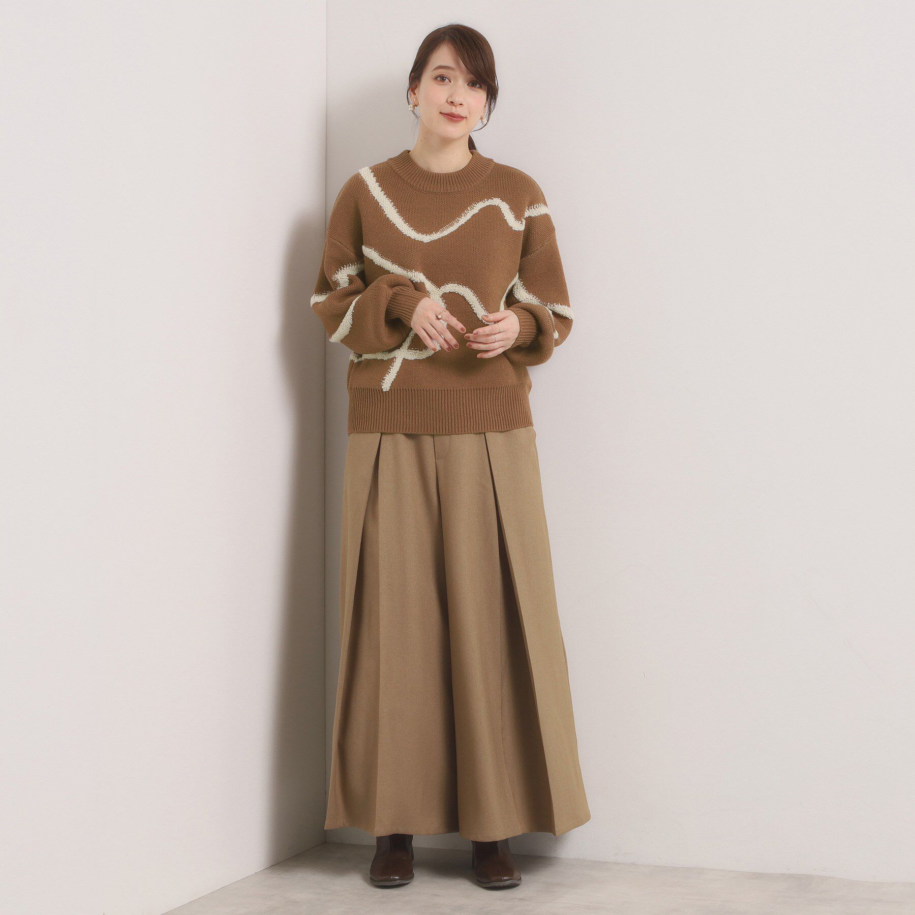 ITS&rsquo;DEMO「【手洗い可】ニュアンス柄ニット」|ニット・セーター|