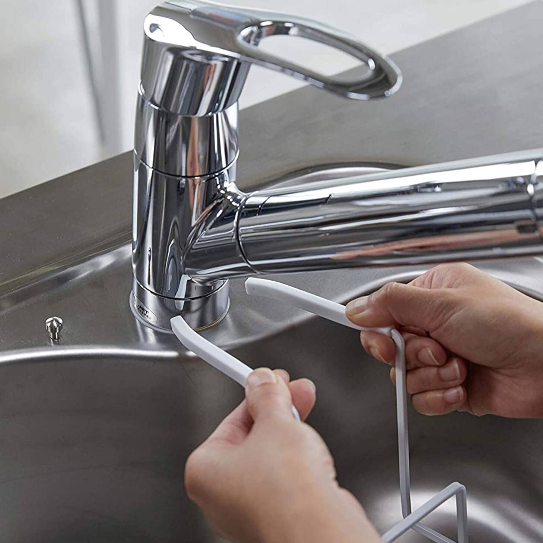 212 KITCHEN STORE「蛇口にかけるスポンジホルダー WH 山崎実業 ＜tower タワー＞」|その他|