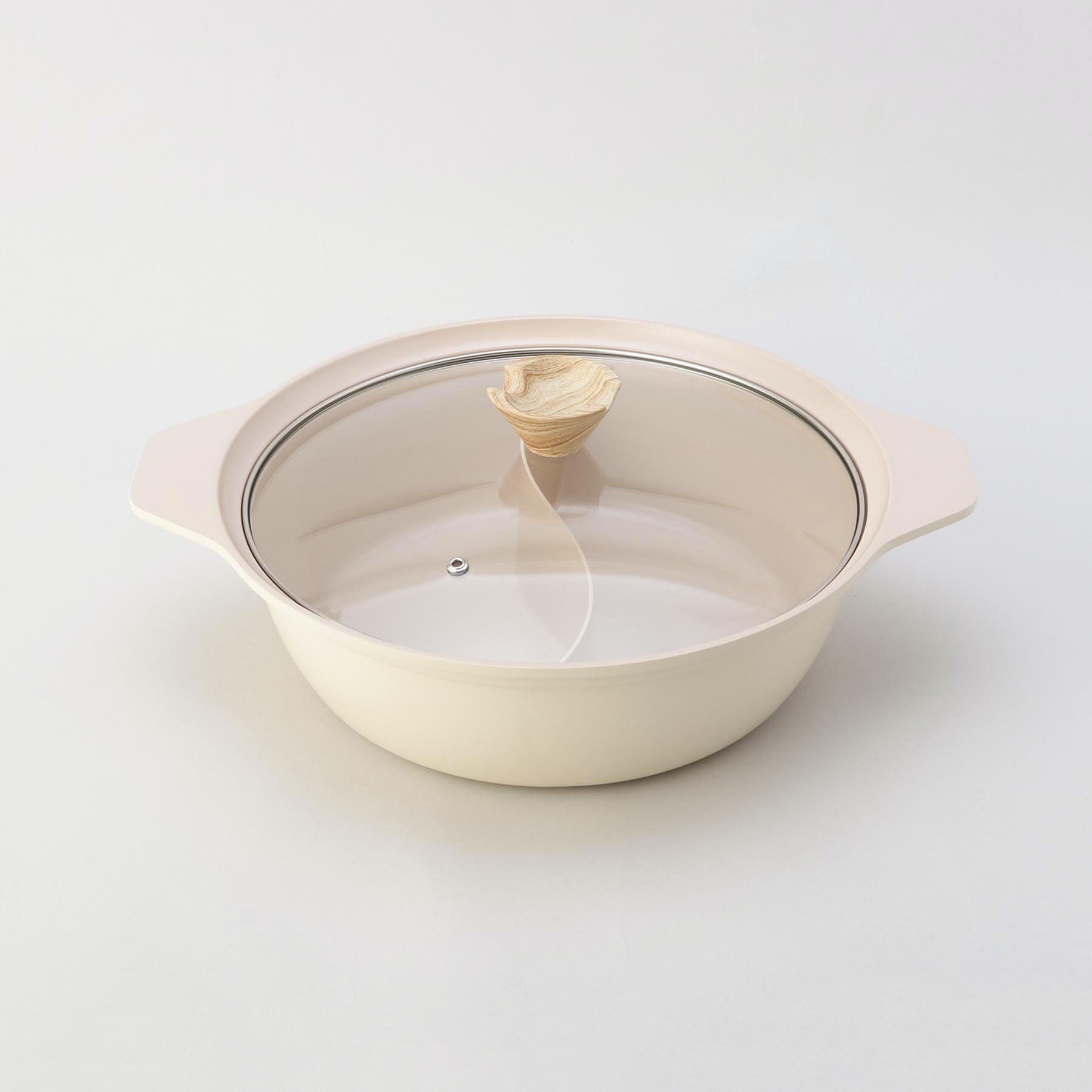 212 KITCHEN STORE「フィオーレ セラミック加工IH対応ガラス蓋付二食鍋28cm」|食器・キッチングッズ|その他