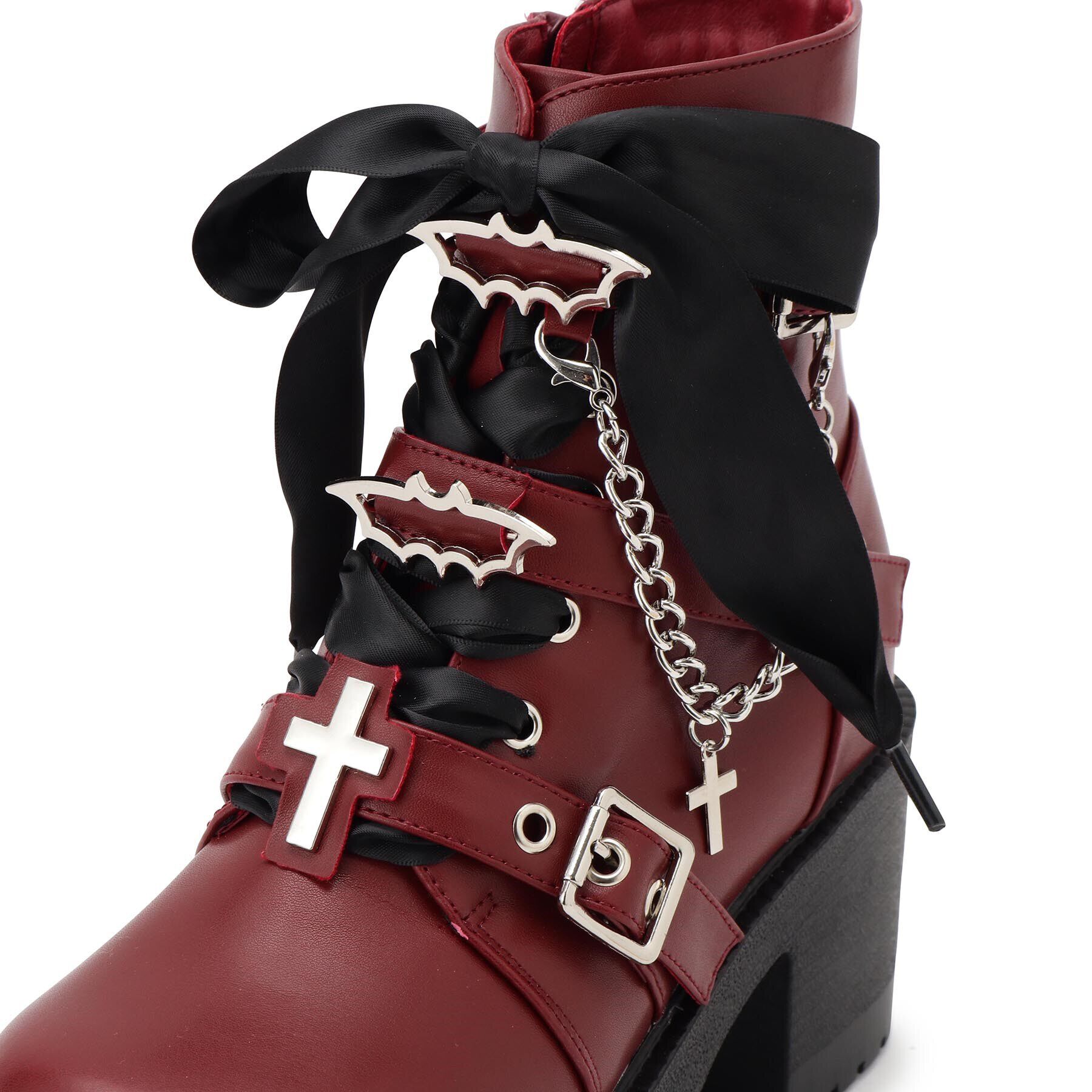 csT&P「厚底&times;コウモリ&times;十字架スニーカー」|ショートブーツ|