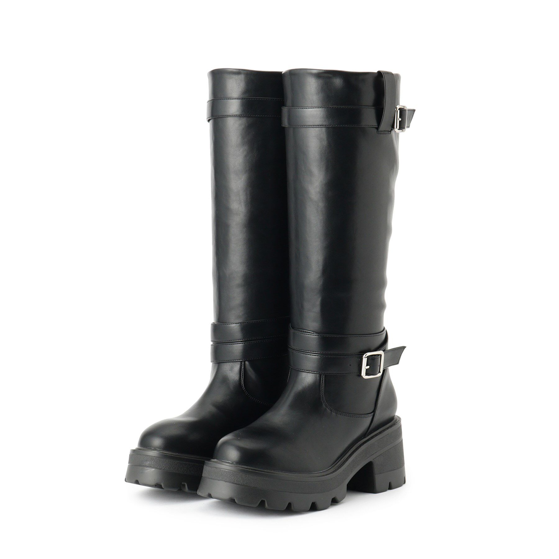 ESPERANZA「エンジニア2WAYロングブーツ」|ショートブーツ|ﾌﾞﾗｯｸ(019)