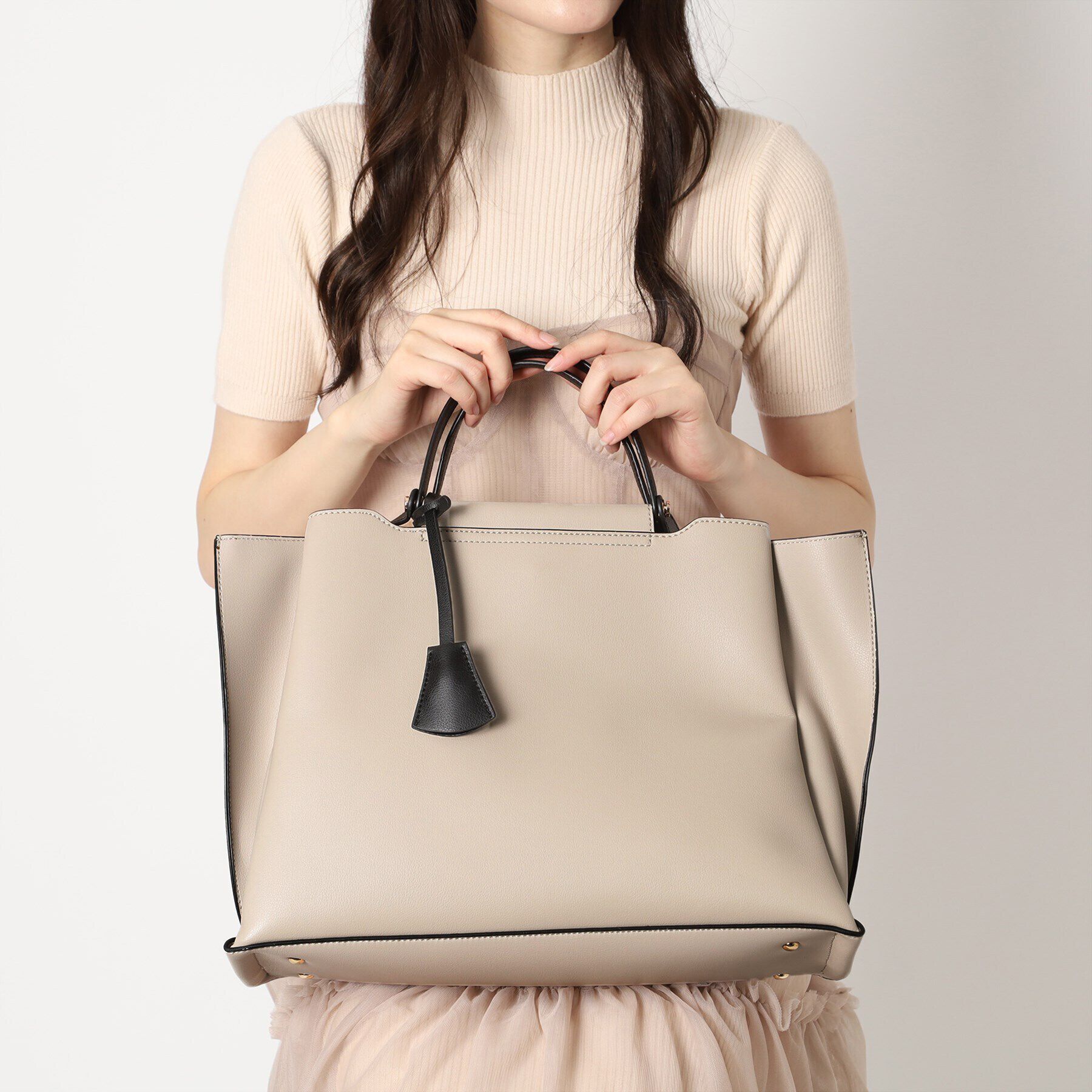 ESPERANZA「【大容量／通勤・通学にピッタリ】横型A4トートバッグ」|トートバッグ|