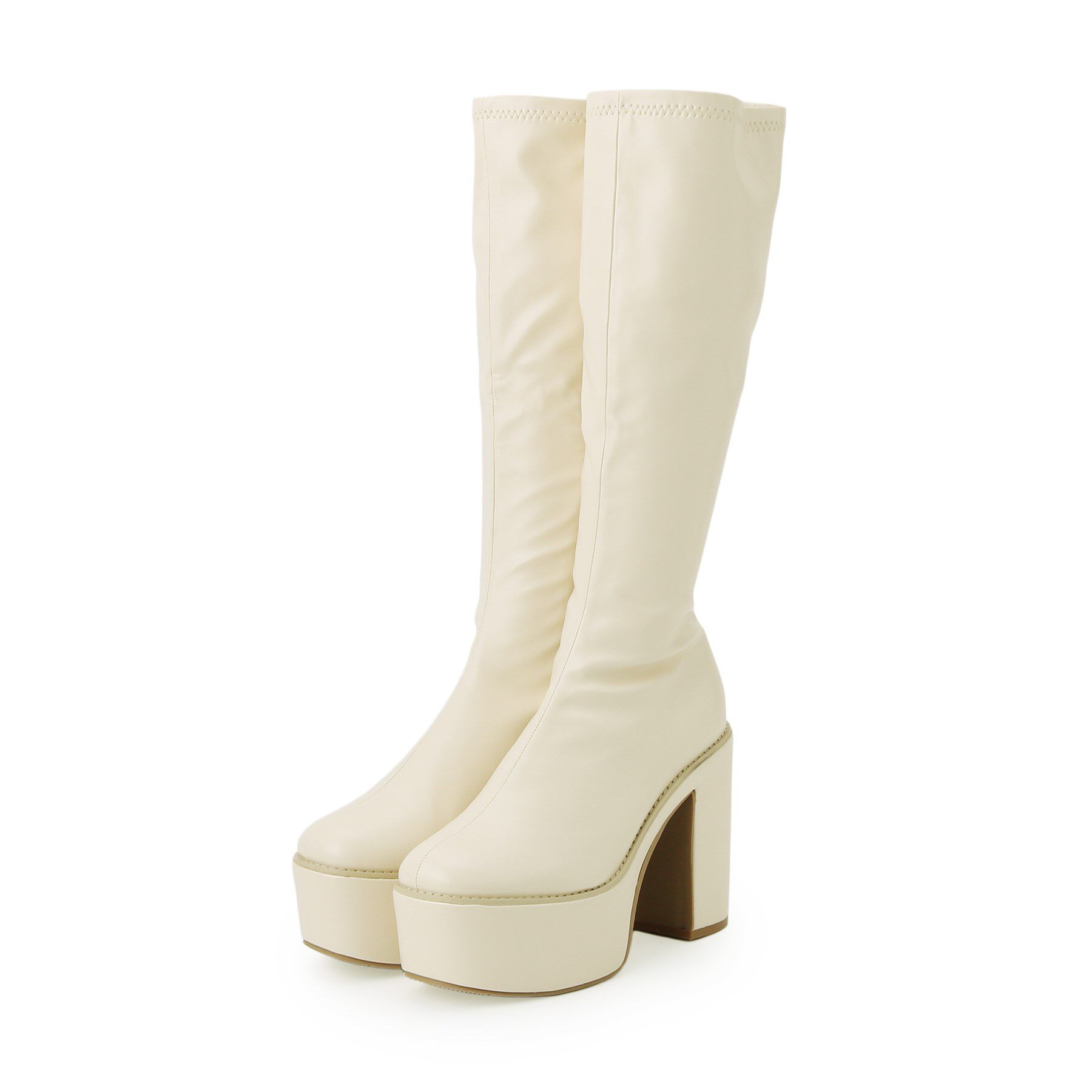 csT&P「厚底プレーンブーツ」|ショートブーツ|