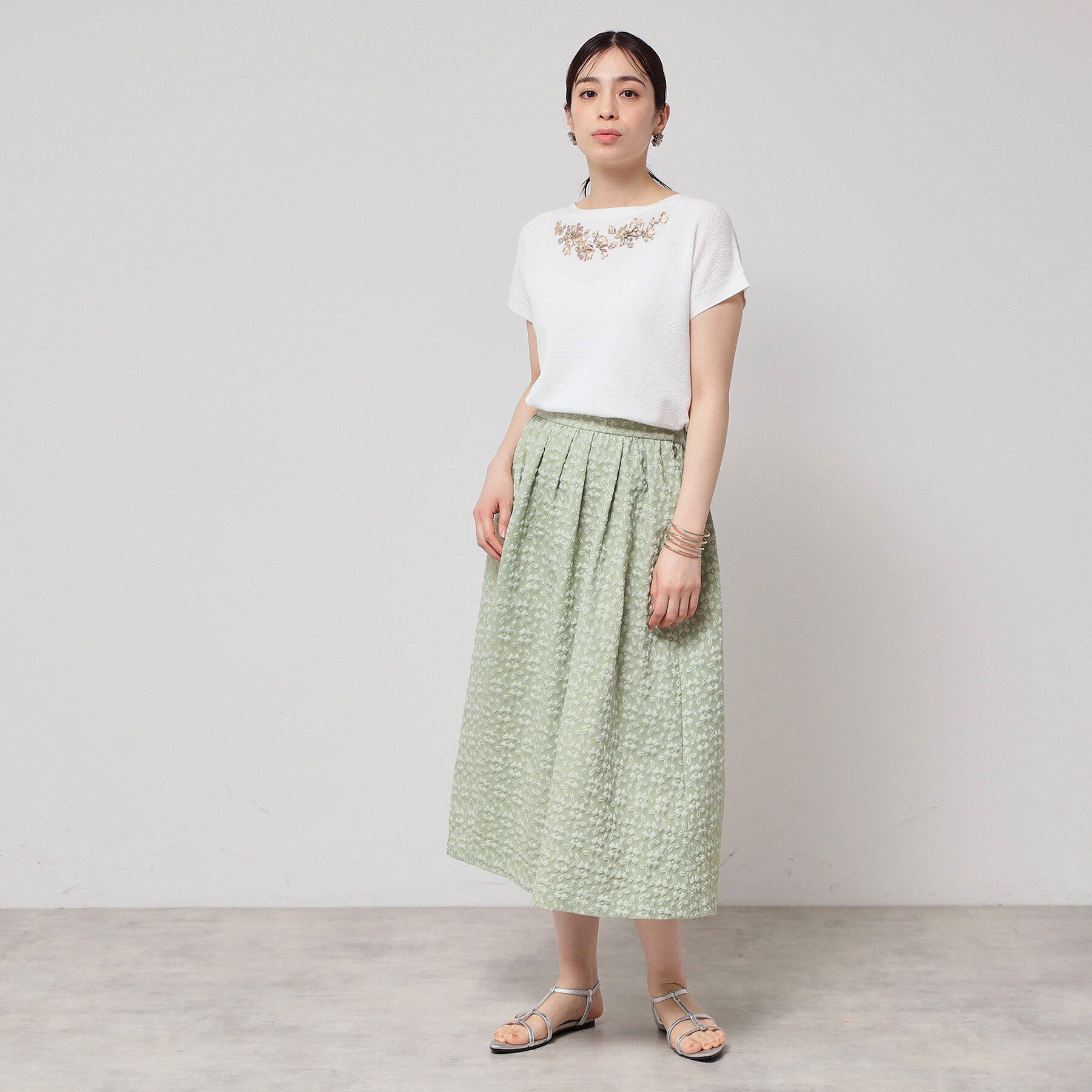 SunaUna「【SS～Lサイズ展開／手刺繍】クラフトニット」|ニット・セーター|