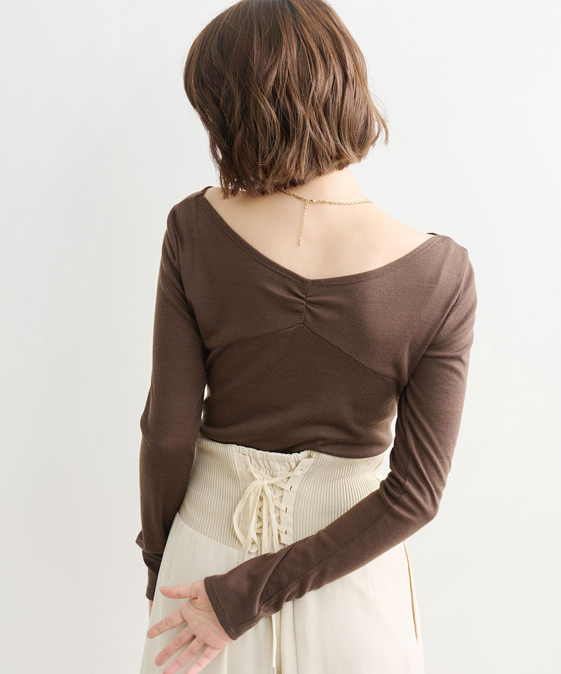 COCO DEAL「ギャザーデザインカットソー」|Tシャツ・カットソー|