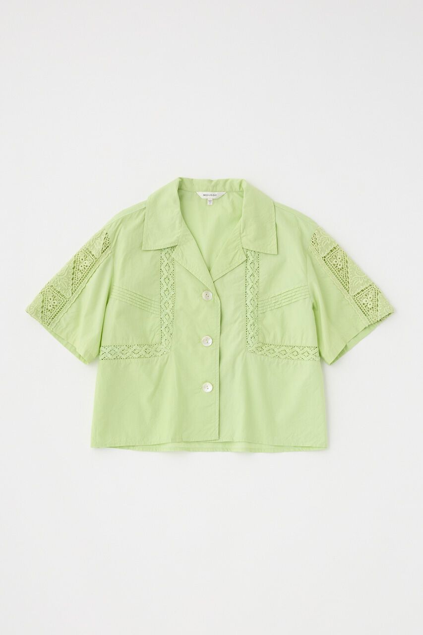MOUSSY「CROCHET COMBI シャツ」|シャツ・ブラウス|