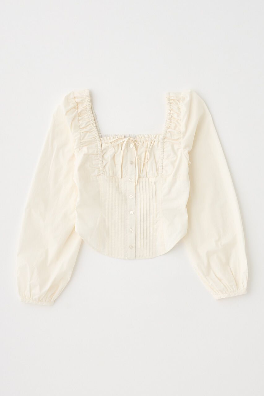 MOUSSY「PUFF SLEEVE CORSET FIT ブラウス」|シャツ・ブラウス|