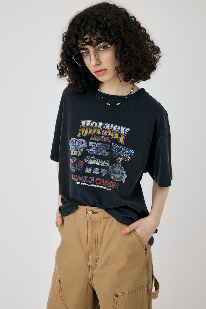 MOUSSY「MOUSSY LEAGUE CHAMPS 25 Tシャツ」|Tシャツ・カットソー|