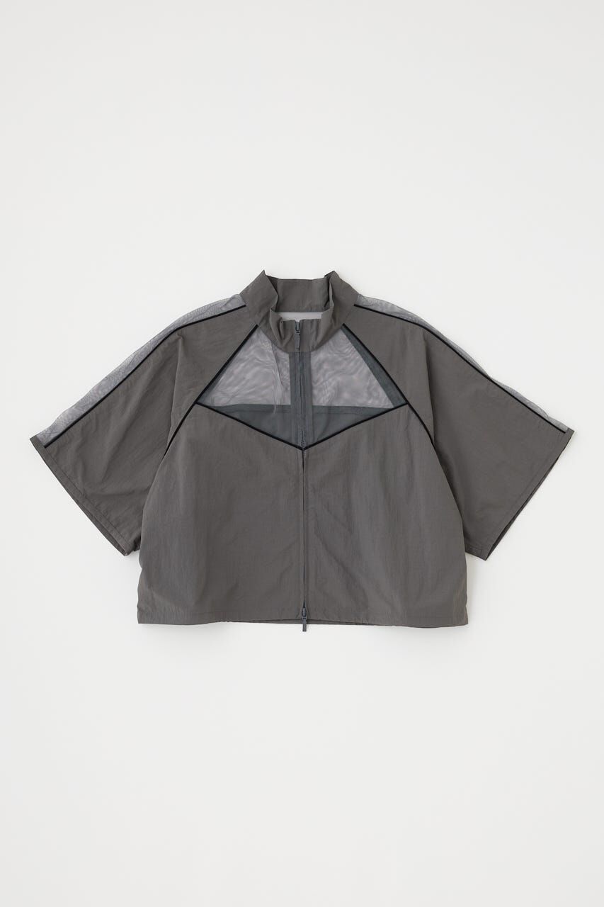 MOUSSY「PIPING HALF SLEEVE トラックジャケット」|その他|GRY