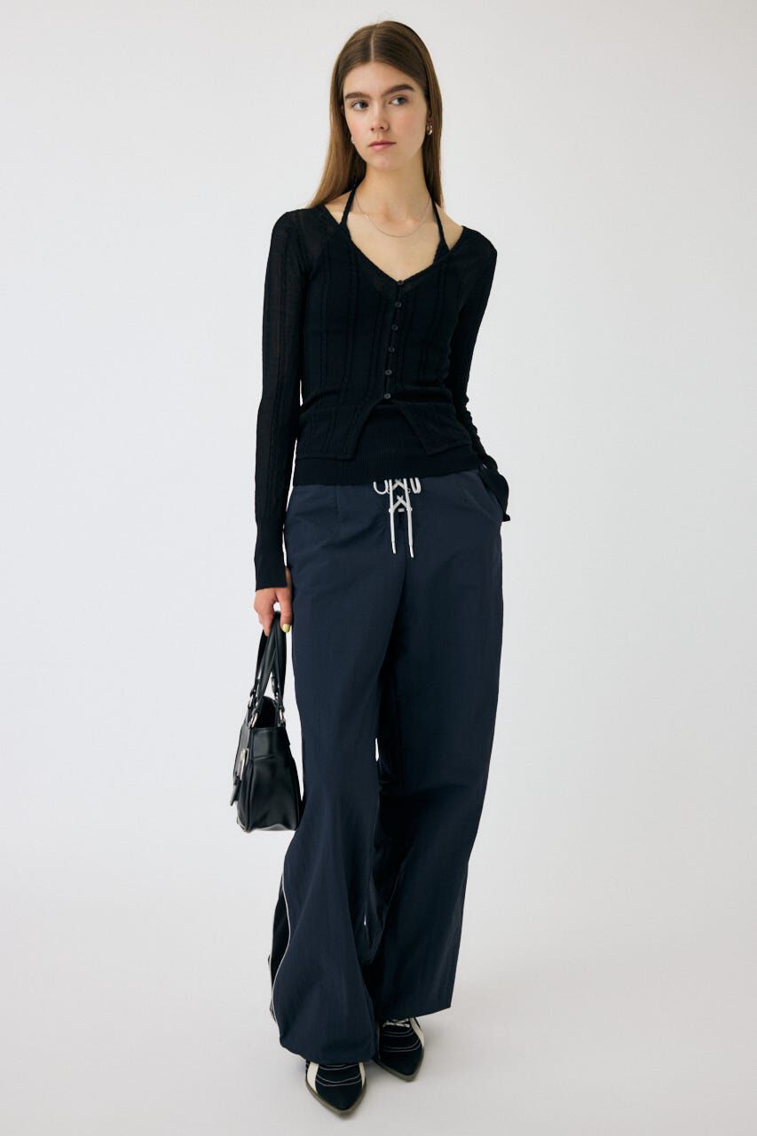 MOUSSY「SHEER PANEL LACE UP パンツ」|その他|