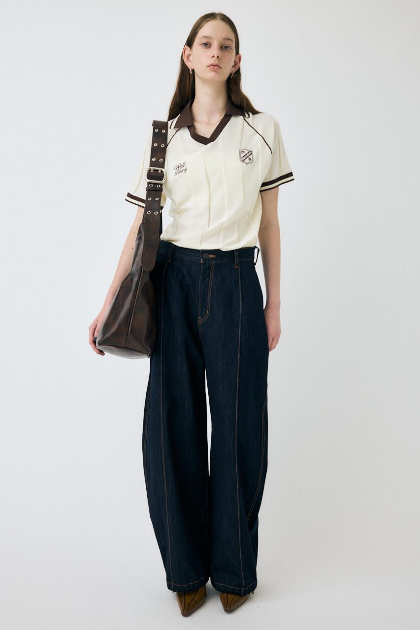 MOUSSY「PIN TUCK COCOON STRAIGHT」|デニム|