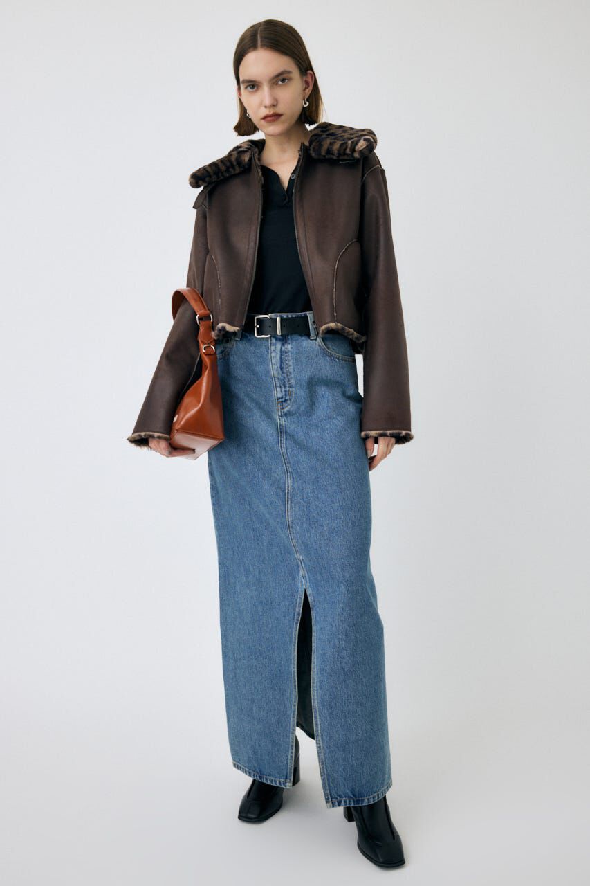 MOUSSY「SLIT DENIM スカート」|スカート|