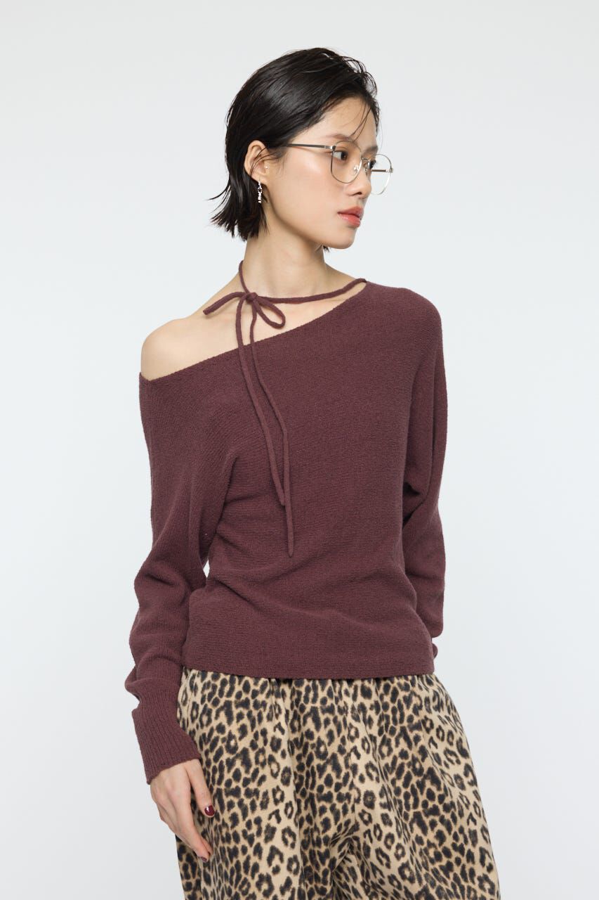 MOUSSY「ONE SHOULDER ニットトップス」|ニット・セーター|