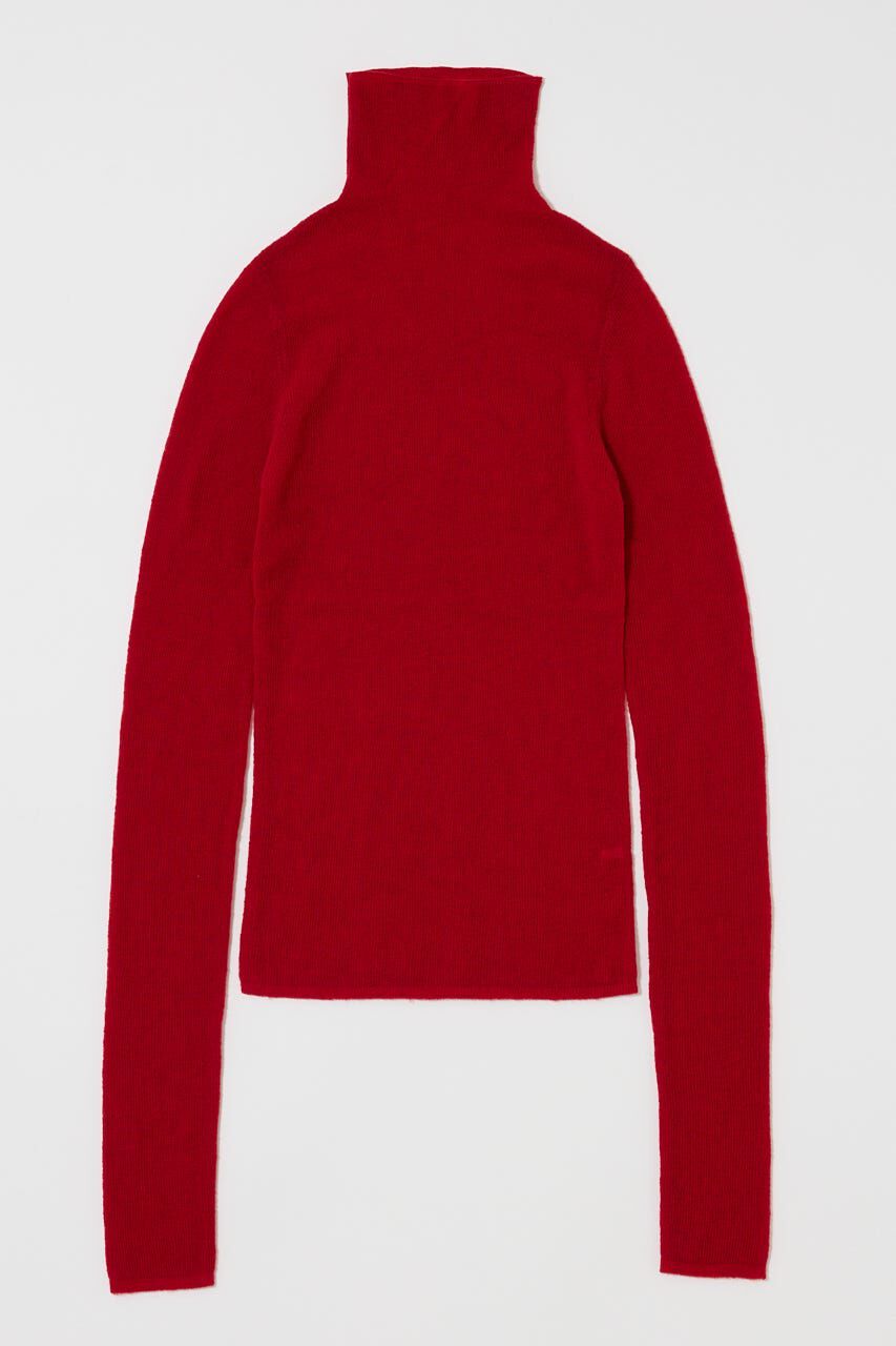 MOUSSY「SHEER TURTLE NECK ニットトップス」|ニット・セーター|