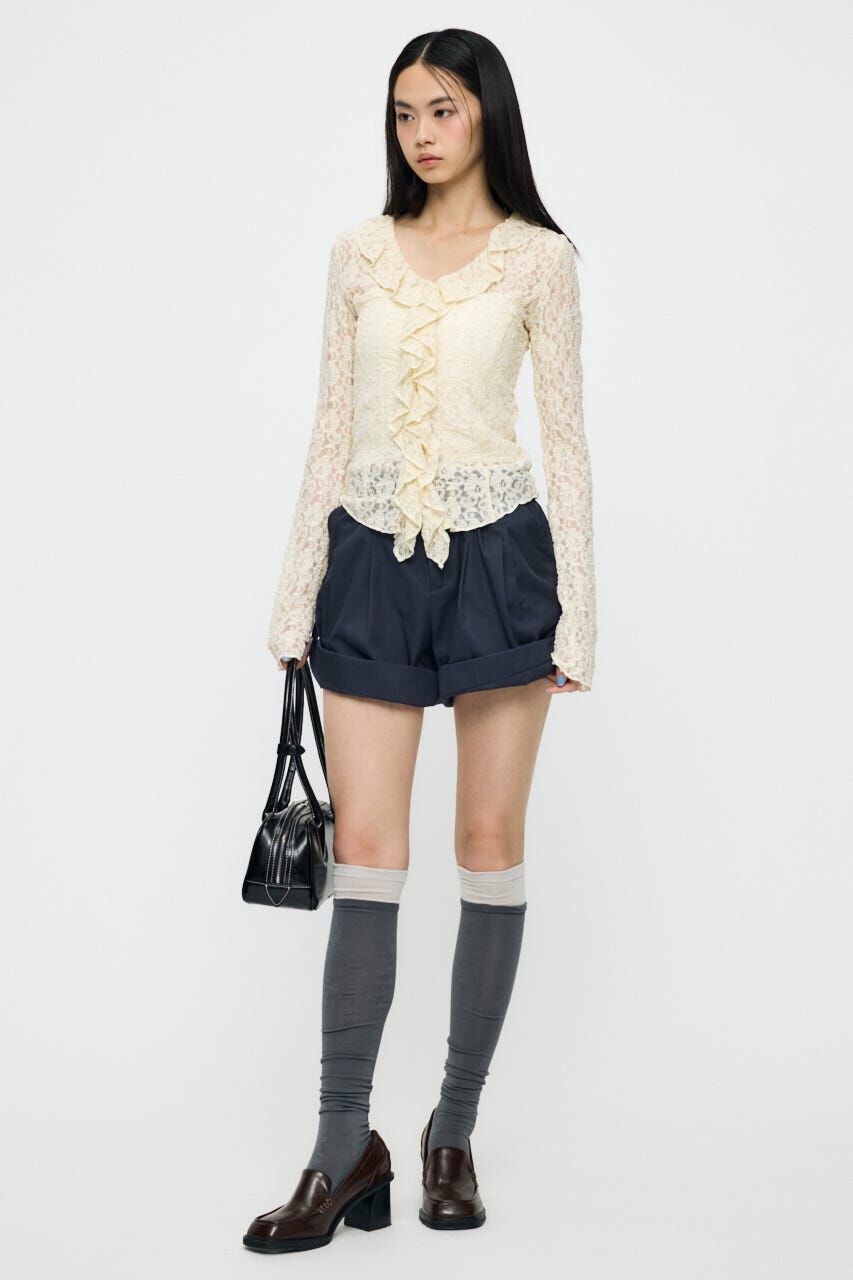 MOUSSY「LACE RUFFLE トップス」|Tシャツ・カットソー|