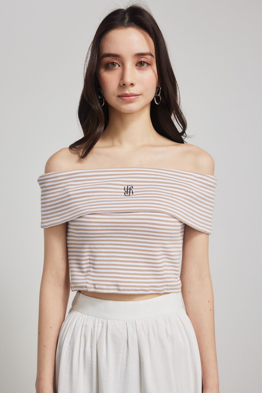 rienda「RモチーフプレートカットTOP」|Tシャツ・カットソー|