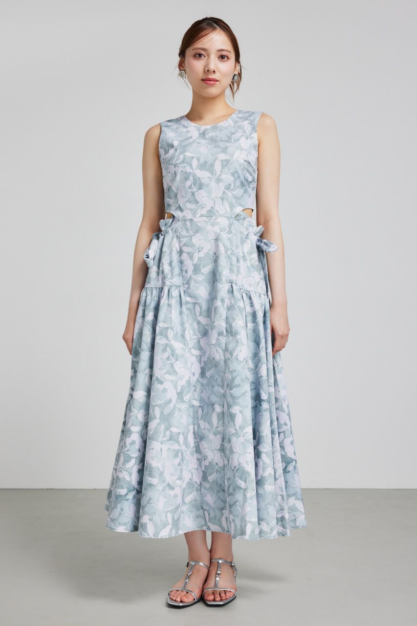 rienda「サイドリボンドロンストフレアワンピース」|ワンピース|