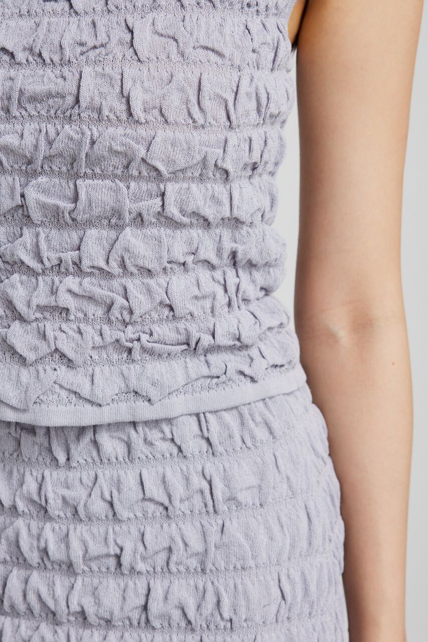 rienda「ポップコーンニットトップス」|タンクトップ|