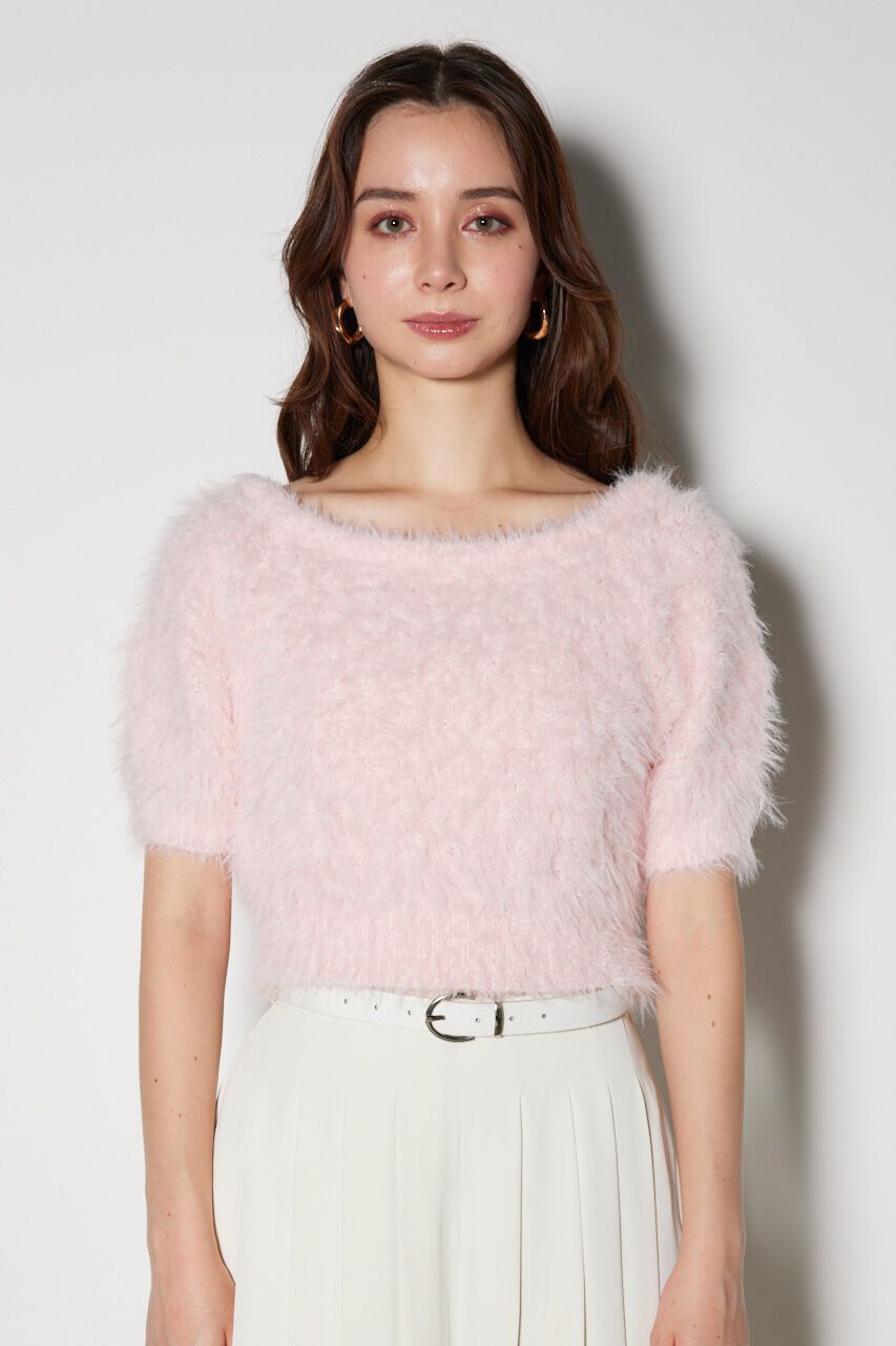 rienda「オフショルシャギーニットトップス」|ニット・セーター|