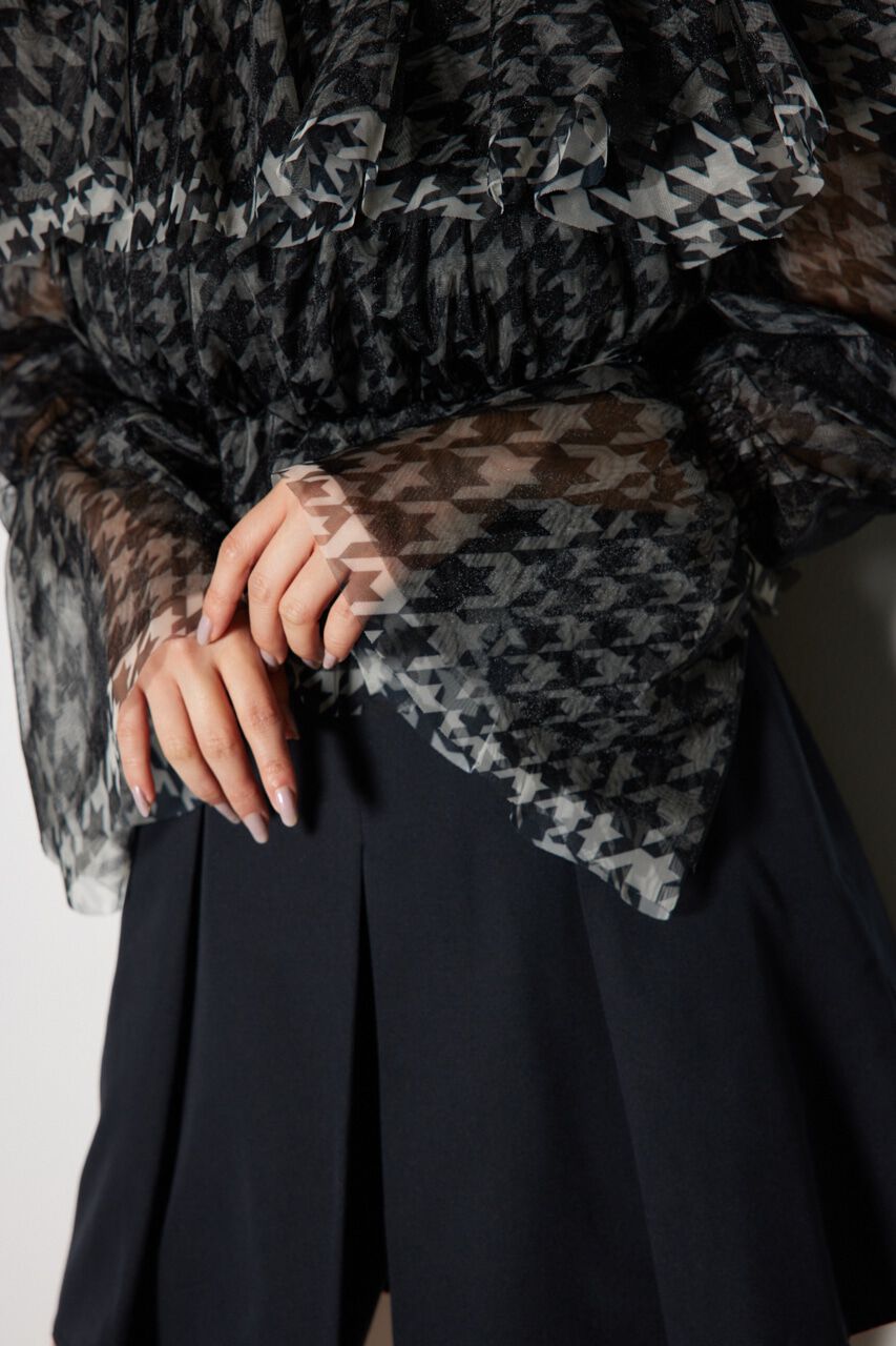 rienda「2WAYギャザーオフショルチュールブラウス」|シャツ・ブラウス|