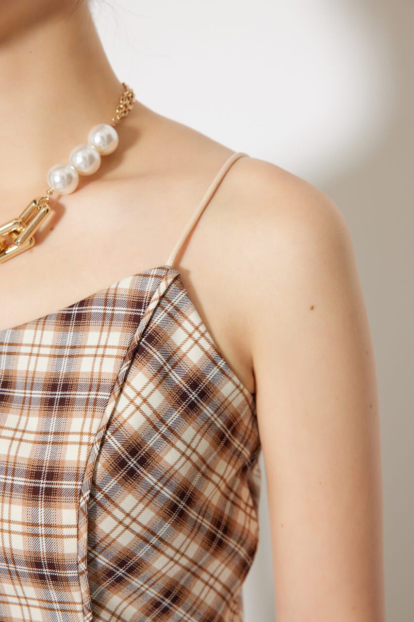 rienda「チェックビスチェ」|キャミソール|