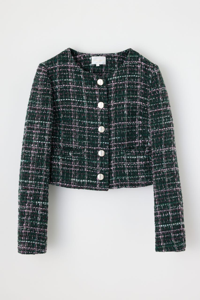 rienda「2WAYツイードショートジャケット」|その他|