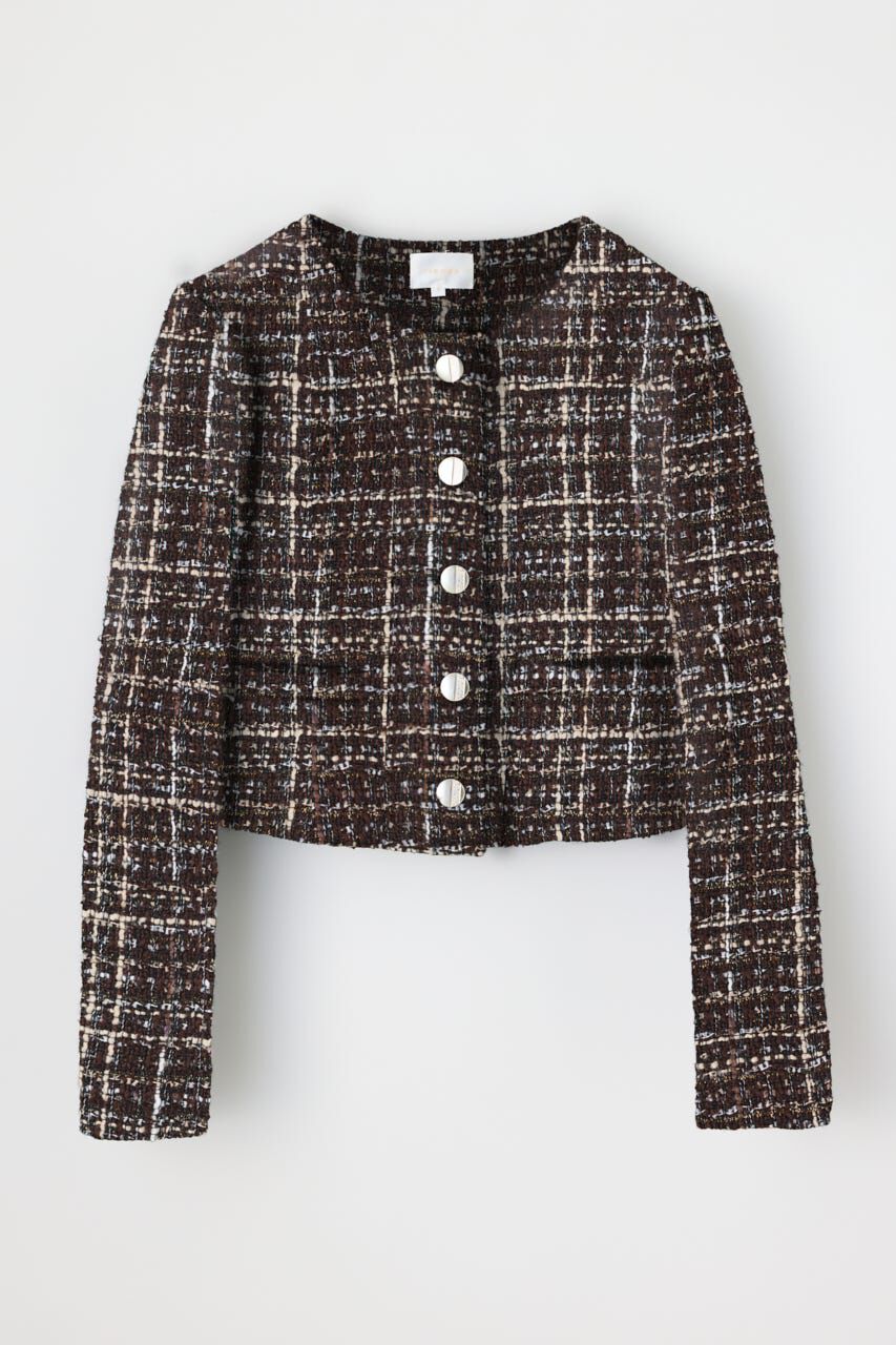 rienda「2WAYツイードショートジャケット」|その他|