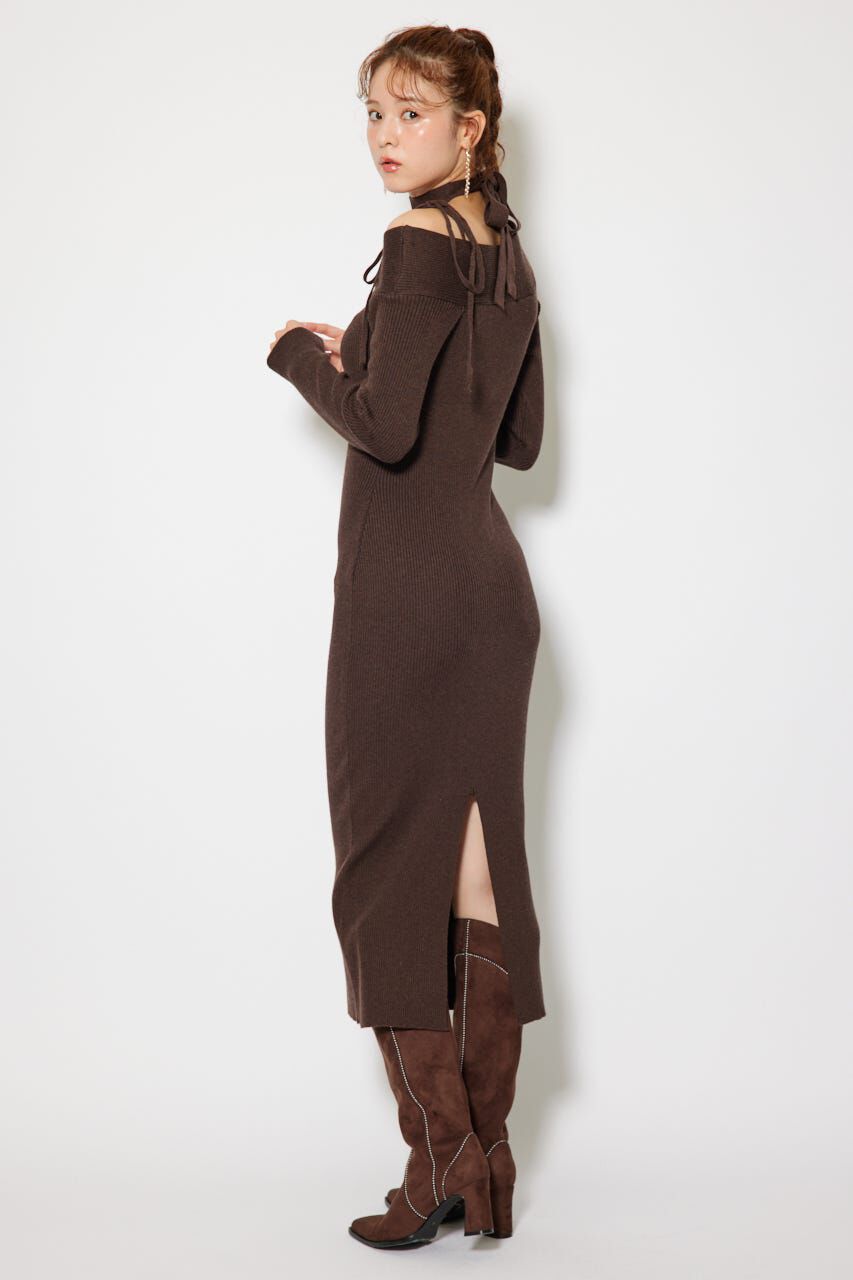 rienda「many wayワンショルニットワンピース」|ワンピース|