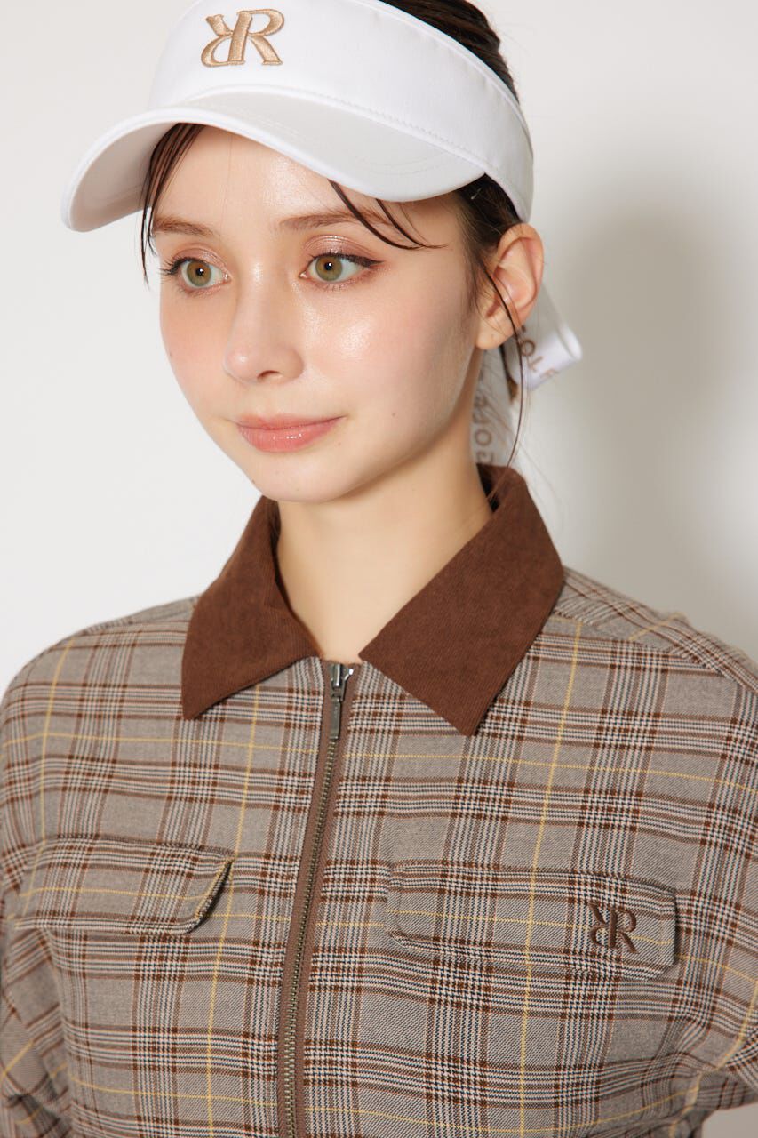 rienda「グレンチェックドロストワンピース」|ワンピース|