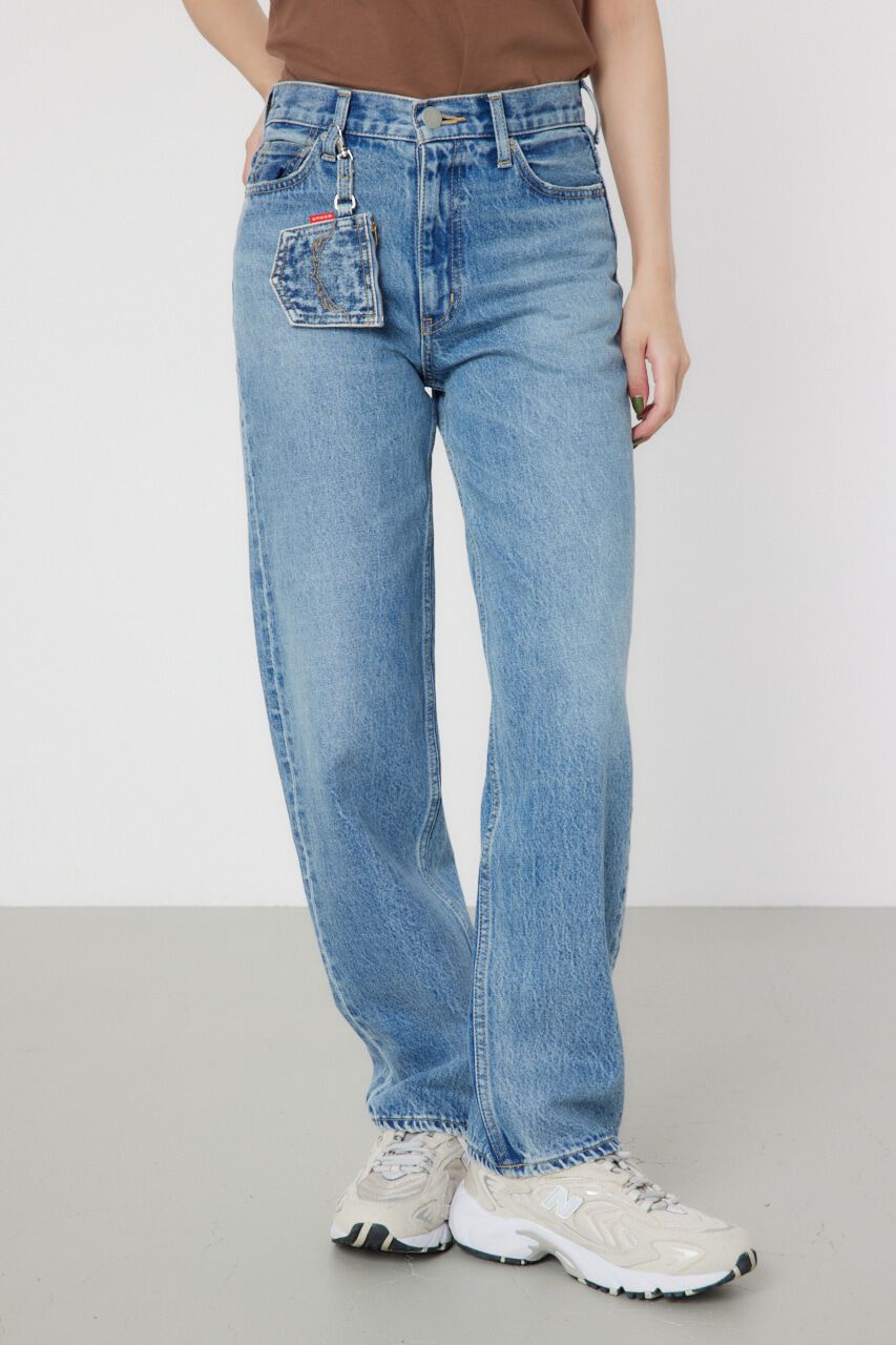 RODEO CROWNS「ポケットポーチストレートデニム」|デニム|L/BLU1