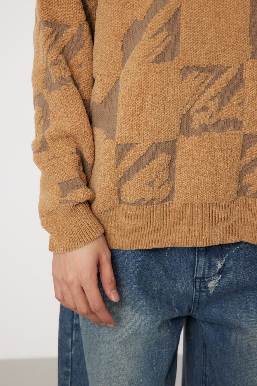 RODEO CROWNS「block checker ニット」|ニット・セーター|