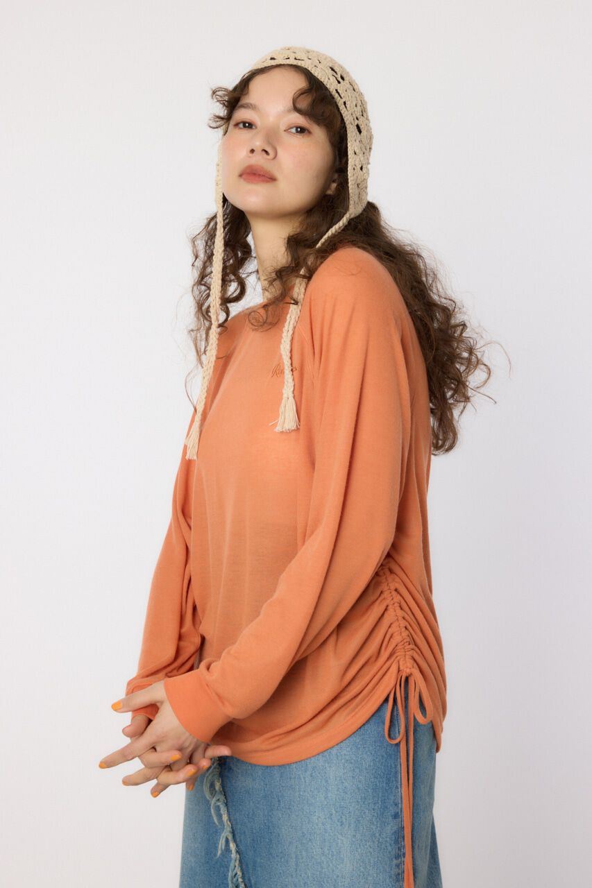 RODEO CROWNS「サイドシャーリングルーズトップス」|Tシャツ・カットソー|L/ORG1