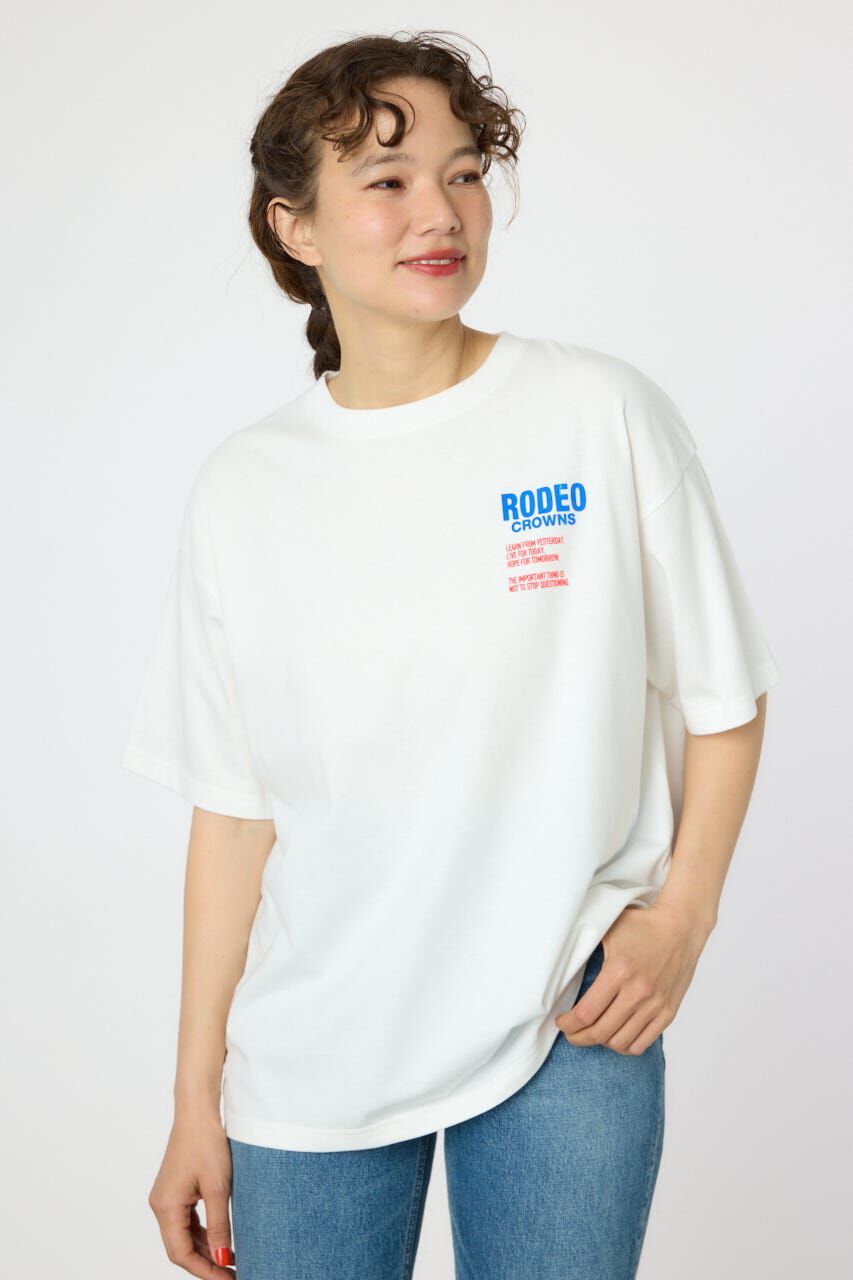 RODEO CROWNS「Overlap デニムアップリケTシャツ」|Tシャツ・カットソー|