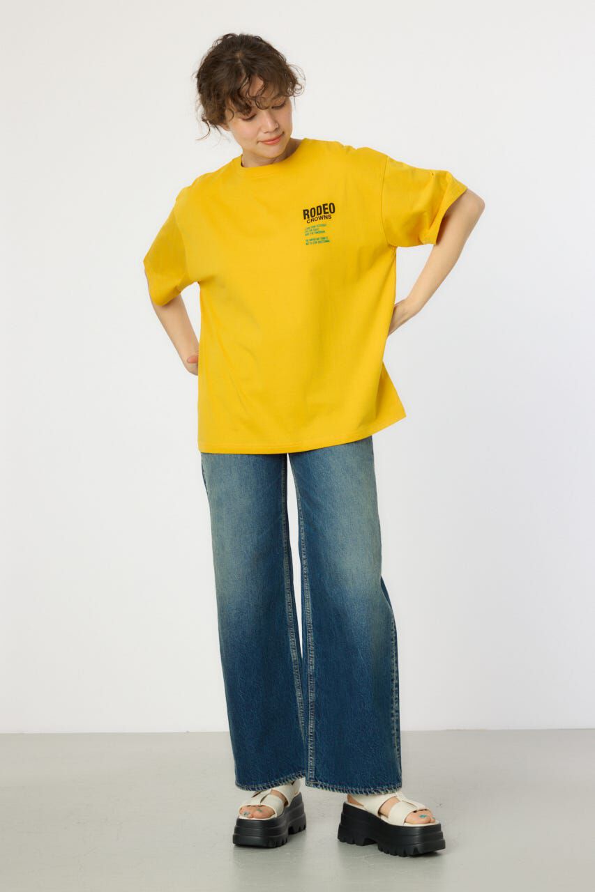 RODEO CROWNS「Overlap デニムアップリケTシャツ」|Tシャツ・カットソー|