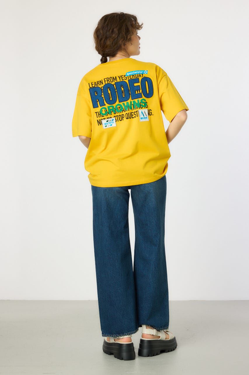 RODEO CROWNS「Overlap デニムアップリケTシャツ」|Tシャツ・カットソー|