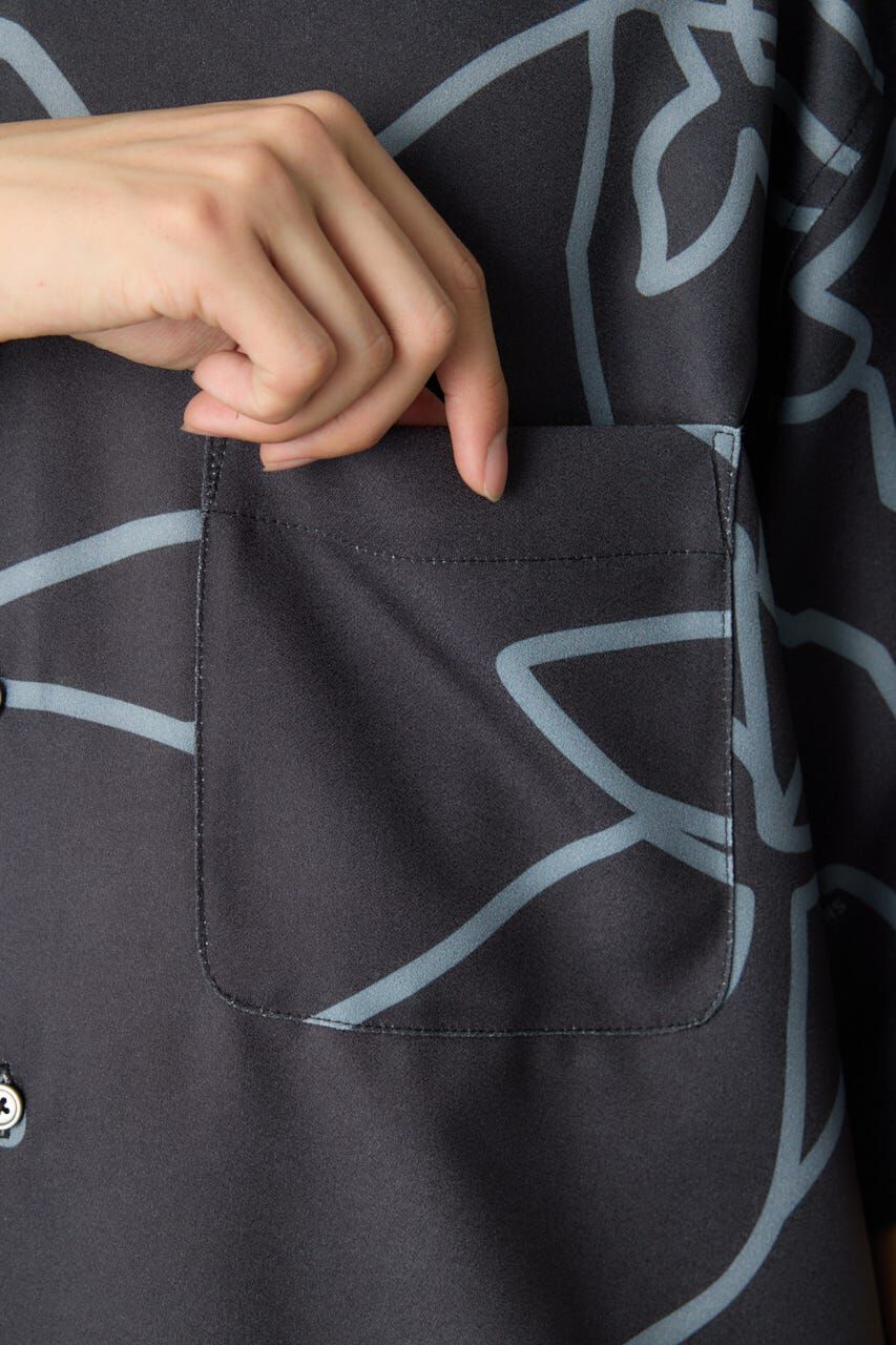 RODEO CROWNS「アブストラクトホエールシャツ」|シャツ・ブラウス|