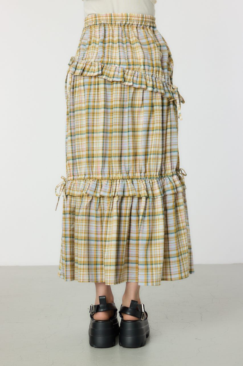 RODEO CROWNS「サマーチェックフリルティアードスカート」|スカート|