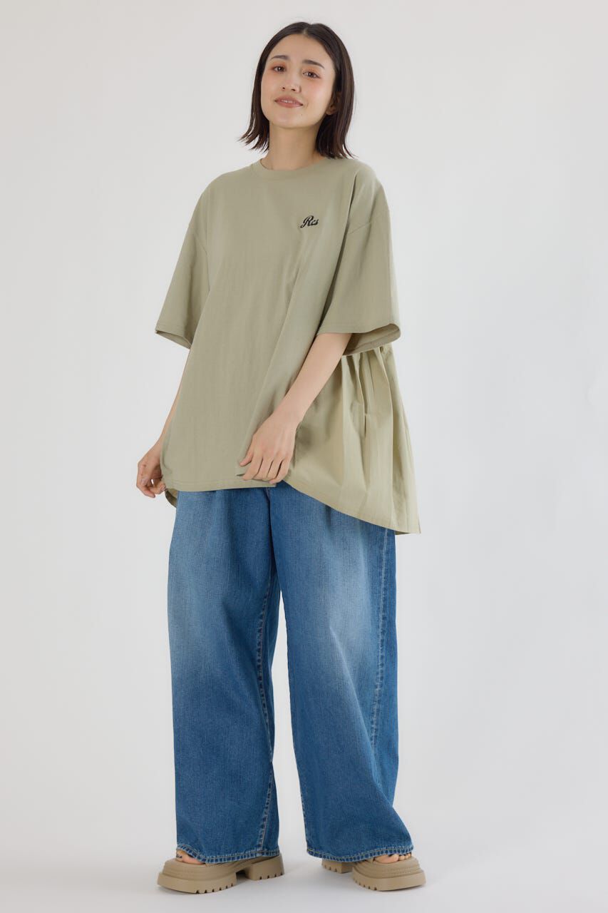 RODEO CROWNS「バックギャザードッキングTシャツ」|Tシャツ・カットソー|