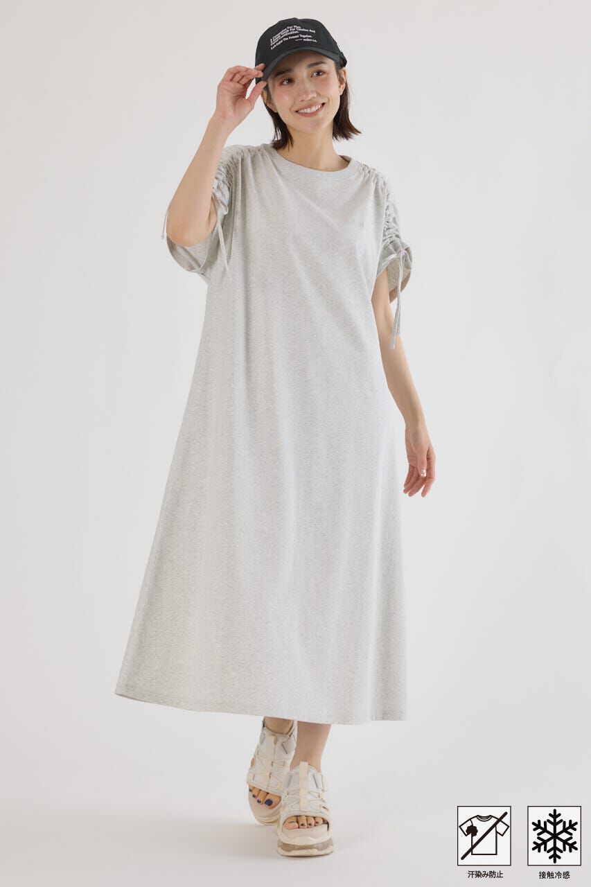 RODEO CROWNS「MASTER PROTECT シャーリングワンピース」|ワンピース|L/T.GRY1