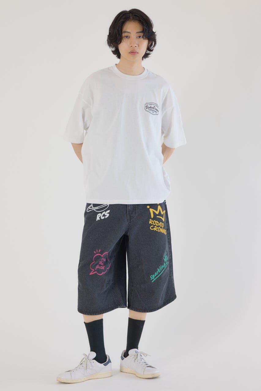 RODEO CROWNS「コール＆デニムパッチTシャツ」|Tシャツ・カットソー|